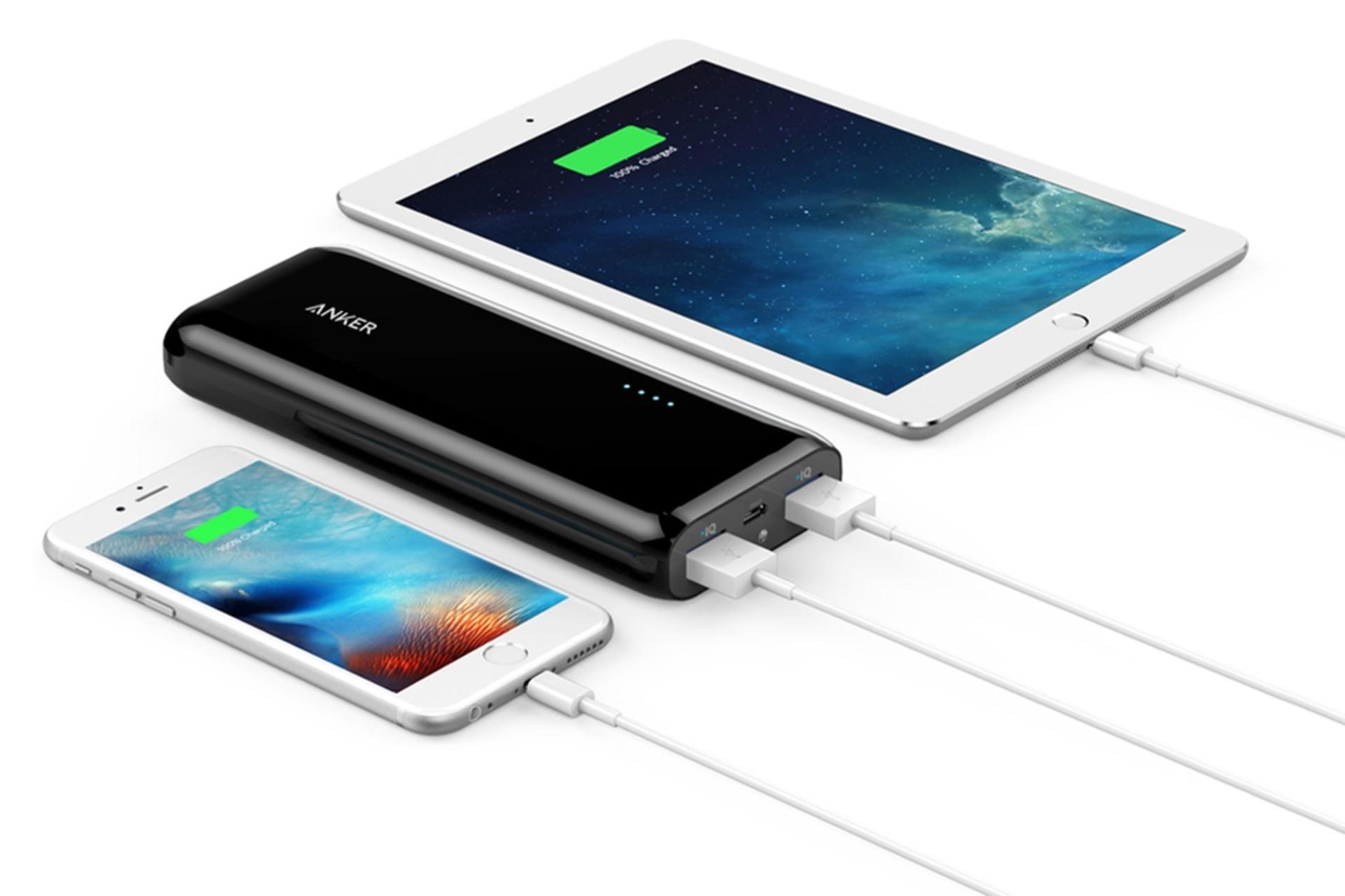 کابل پاور بانک انکر Astro E5 نسل دوم با ظرفیت 16750 میلی‌آمپر ساعت Anker Astro E5 A1208 2nd Gen 16