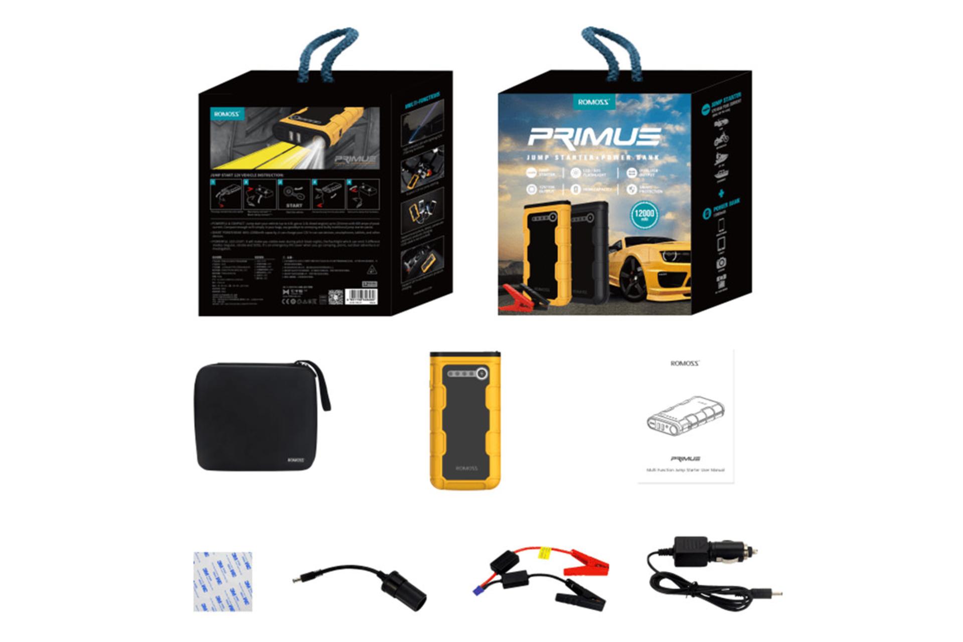 Romoss Jump Starter JS12 12000mAh / روموس جامپ استارتر با ظرفیت 12000 میلی‌آمپر ساعت