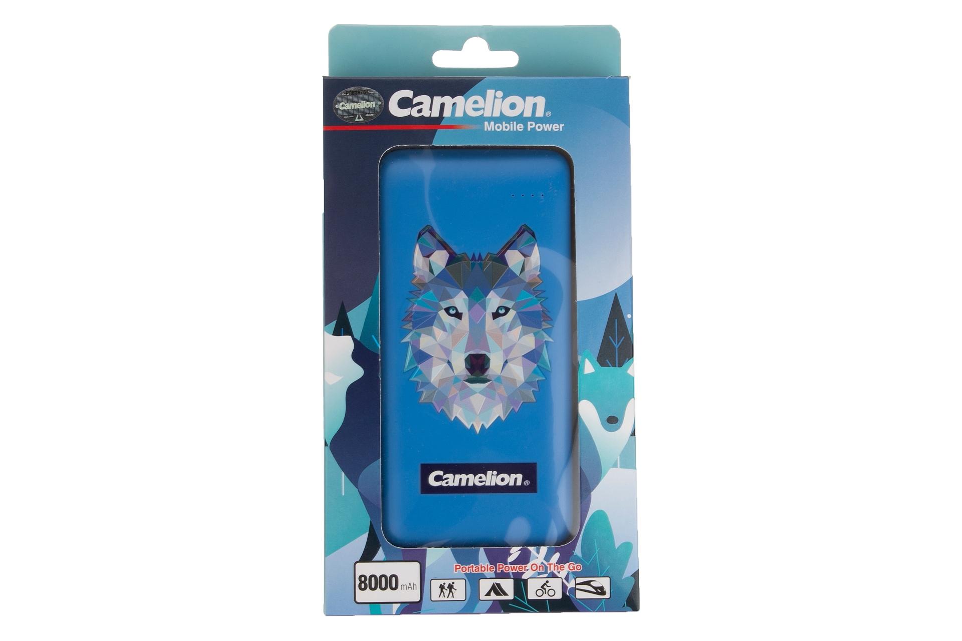 جعبه پاور بانک کملیون PS723 با ظرفیت 8000 میلی‌آمپر ساعت Camelion PS723 8000mAh آبی