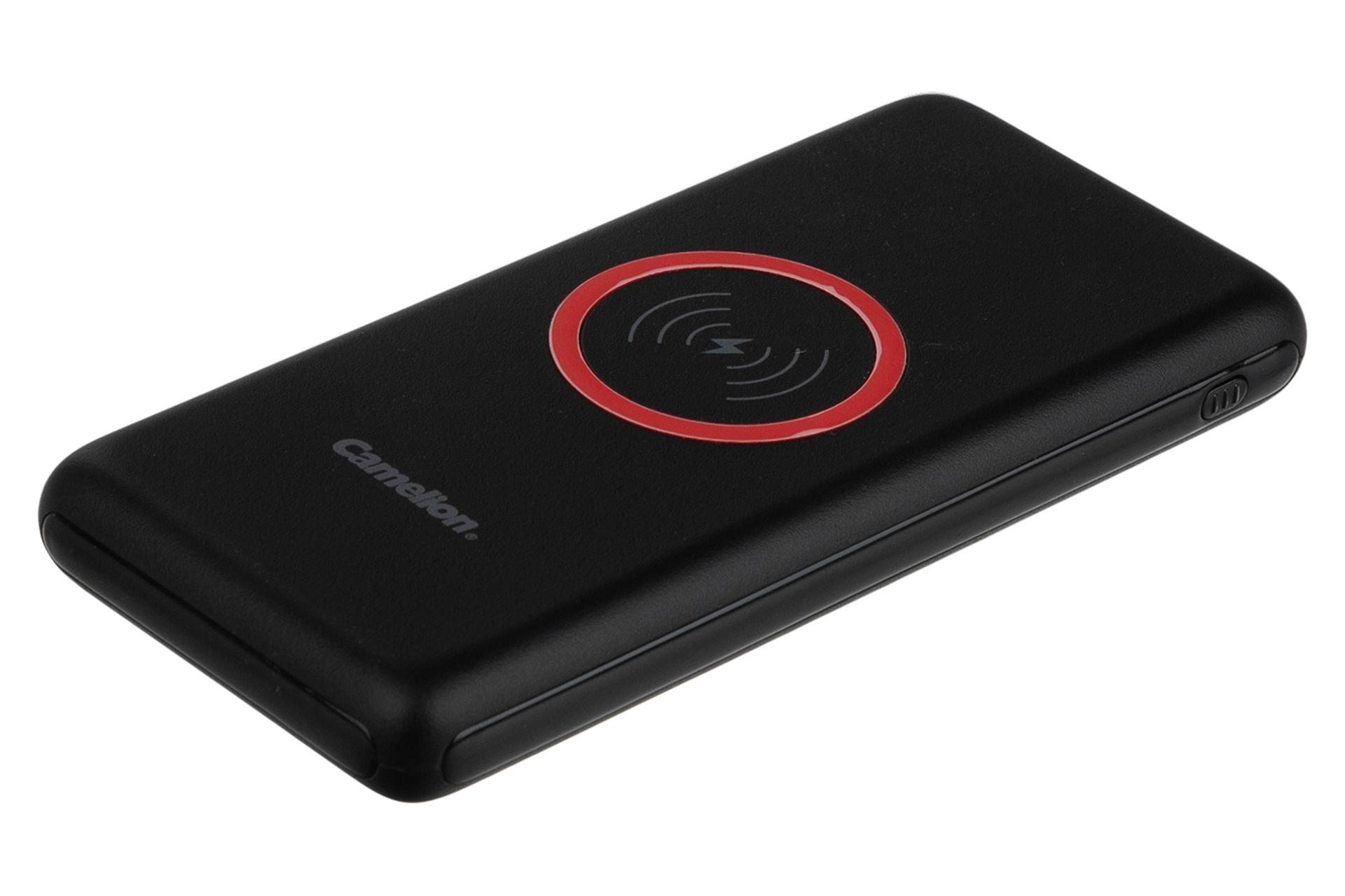 پاور بانک کملیون PSW100 با ظرفیت 10000 میلی‌آمپر ساعت با امکان شارژ وایرلس Camelion PSW100 10000mA
