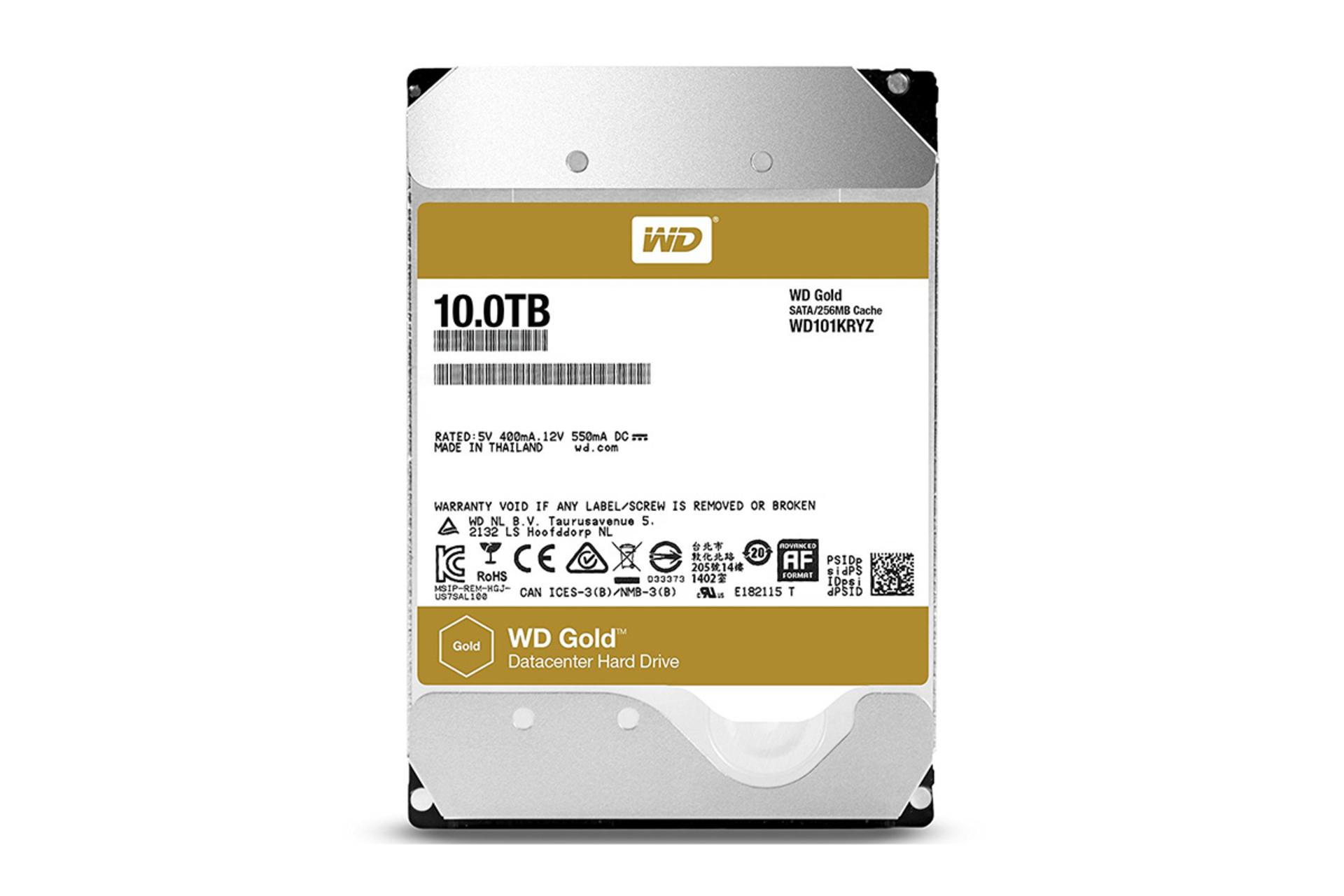 قیمت هارد وسترن دیجیتال Gold WD101KRYZ ظرفیت 10 ترابایت