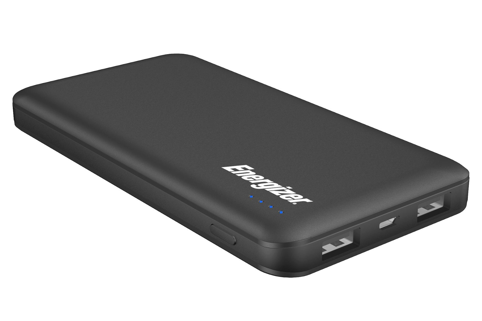 درگاه پاور بانک انرجایزر UE10025 با ظرفیت 10000 میلی‌آمپر ساعت Energizer UE10025 10000mAh مشکی