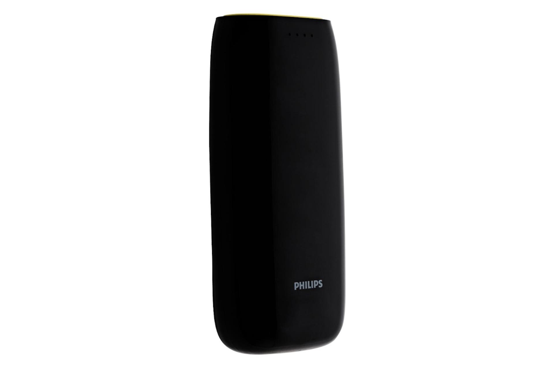نمای کناری پاور بانک فیلیپس DLP5206 با ظرفیت 5200 میلی‌آمپر ساعت Philips DLP5206 5200mAh مشکی