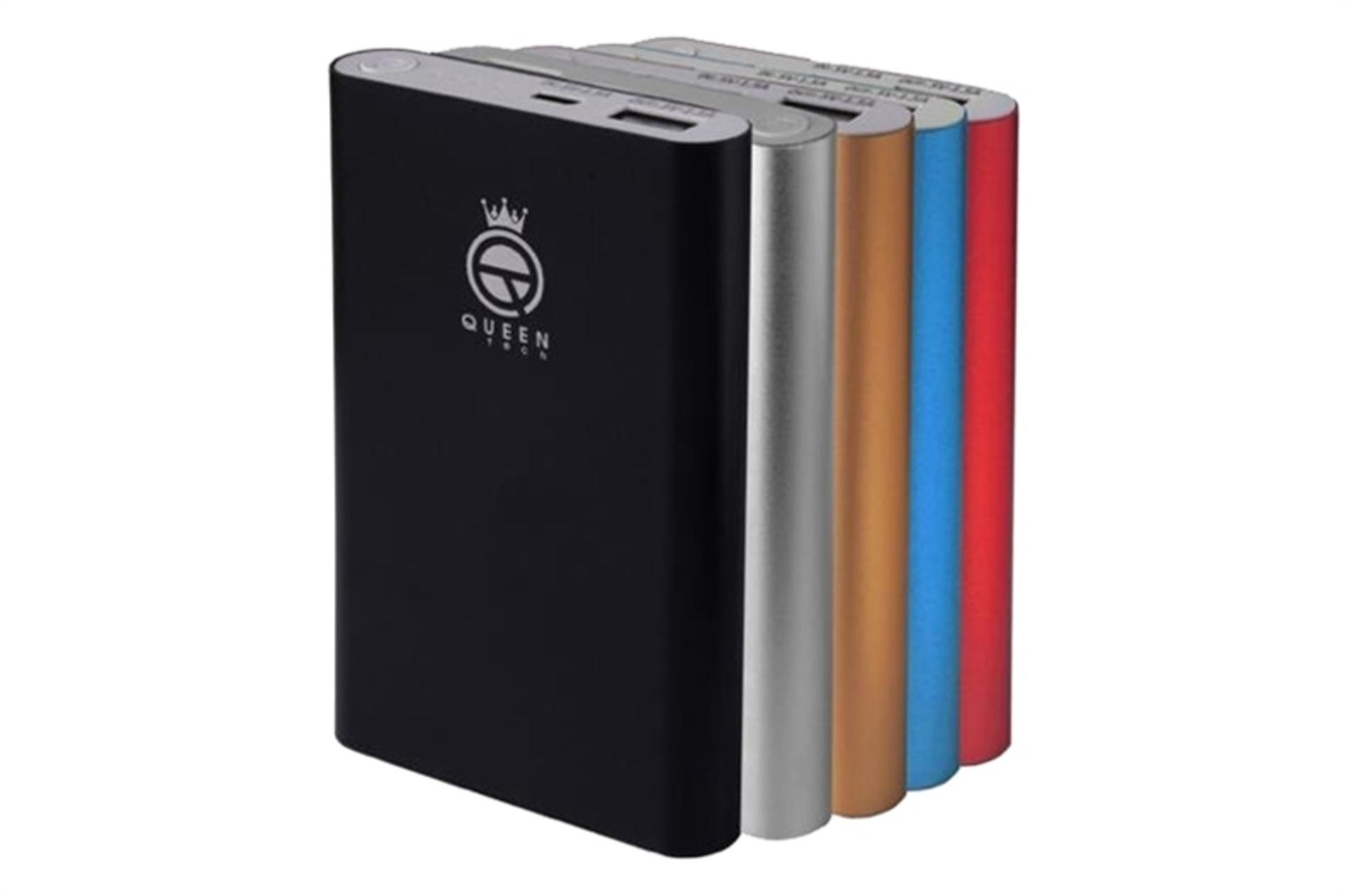 رنگ های مختلف پاور بانک کویین تک Queen Tech QT-10 9000mAh با ظرفیت 9000 میلی‌آمپر ساعت