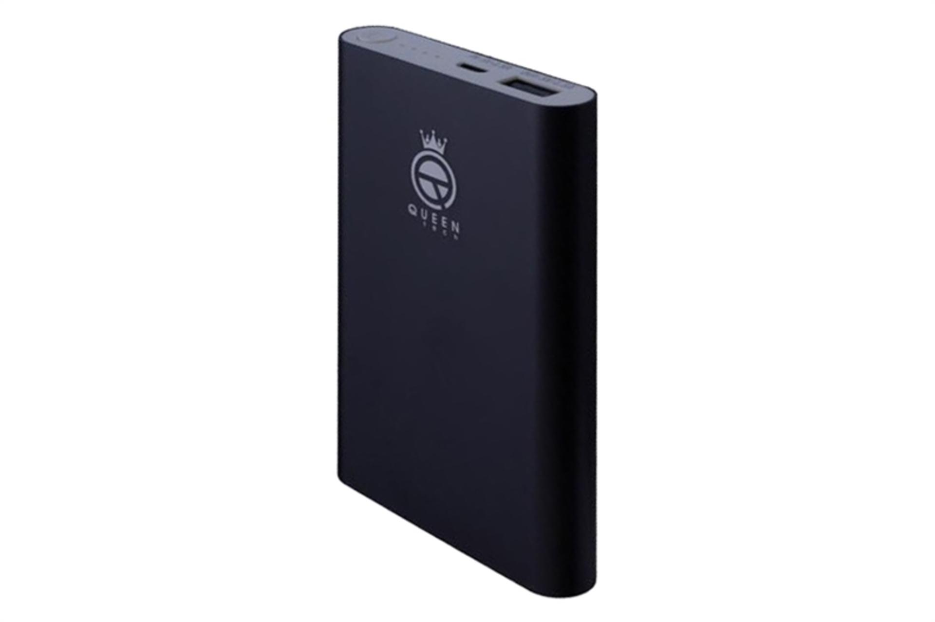 پاور بانک کویین تک Queen Tech QT-10 9000mAh با ظرفیت 9000 میلی‌آمپر ساعت مشکی