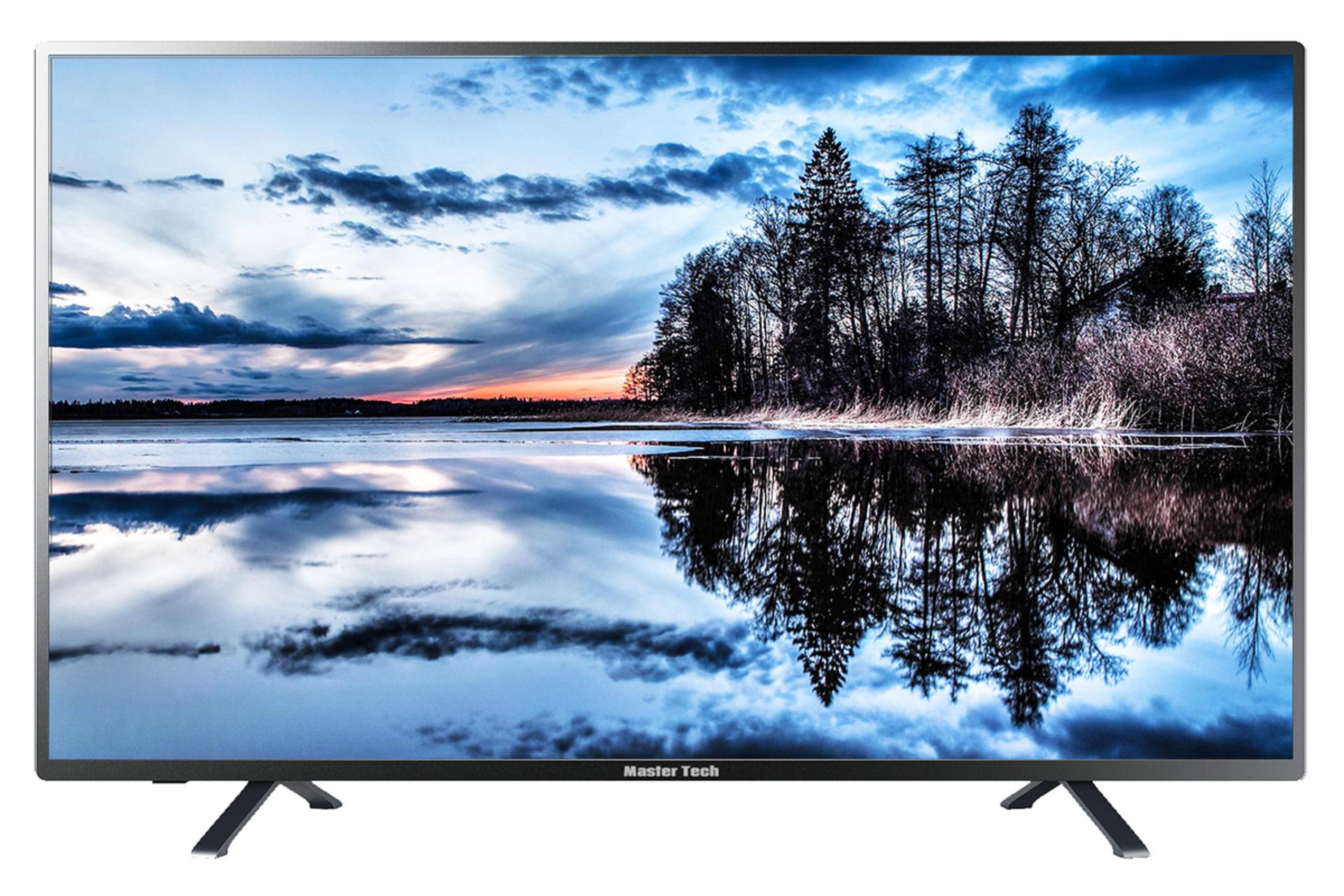 نمای جلو تلویزیون مسترتک MT430NFD مدل 43 اینچ با صفحه روشن