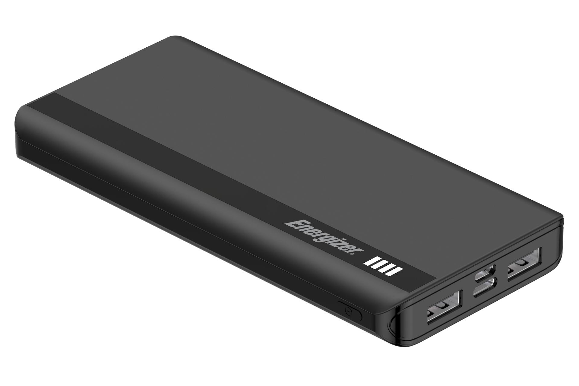 نمای کناری پاور بانک انرجایزر UE10054 با ظرفیت 10000 میلی‌آمپر ساعت Energizer UE10054 10000mAh مشک