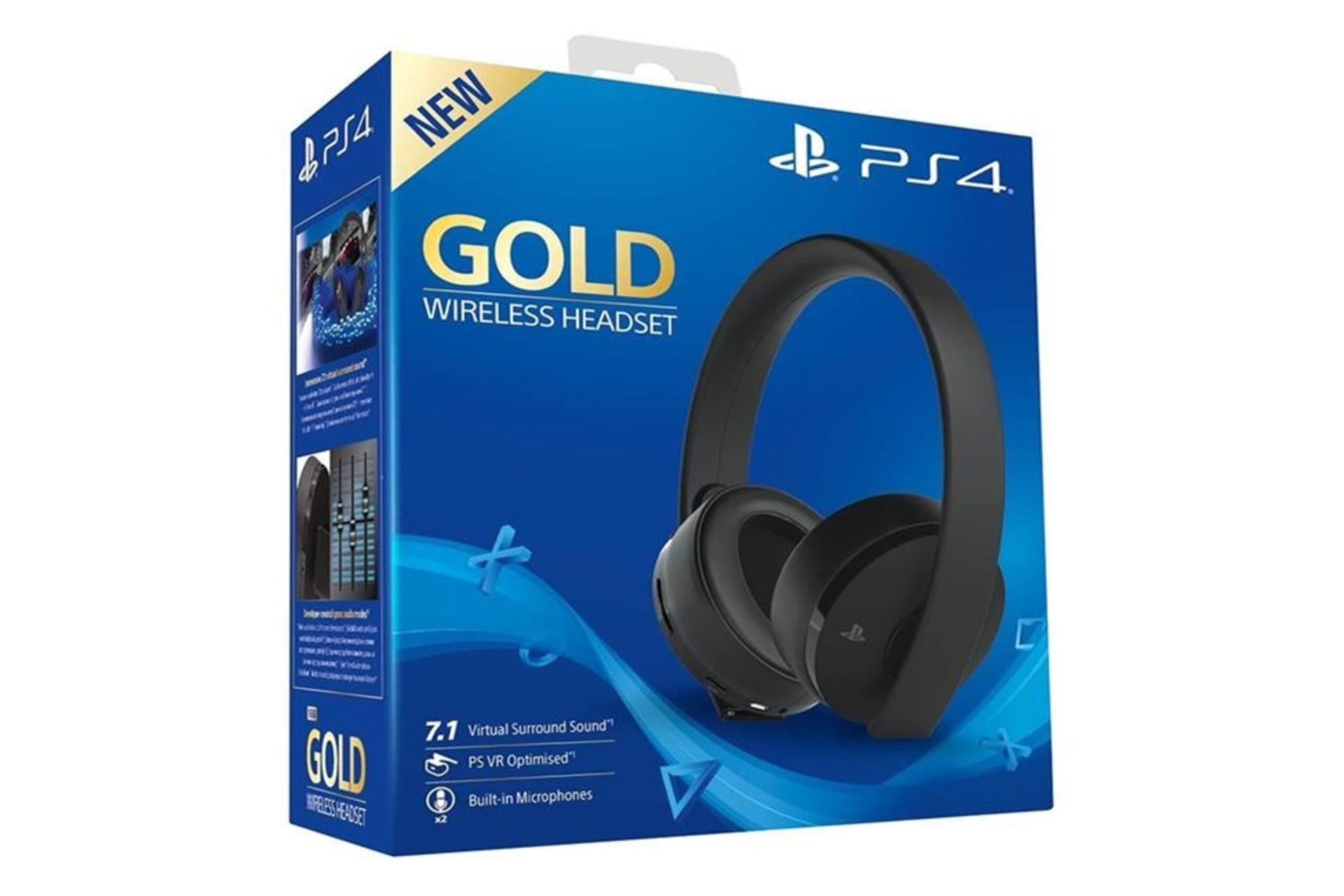 جعبه هدست گیمینگ سونی Sony New Gold Wireless Headset