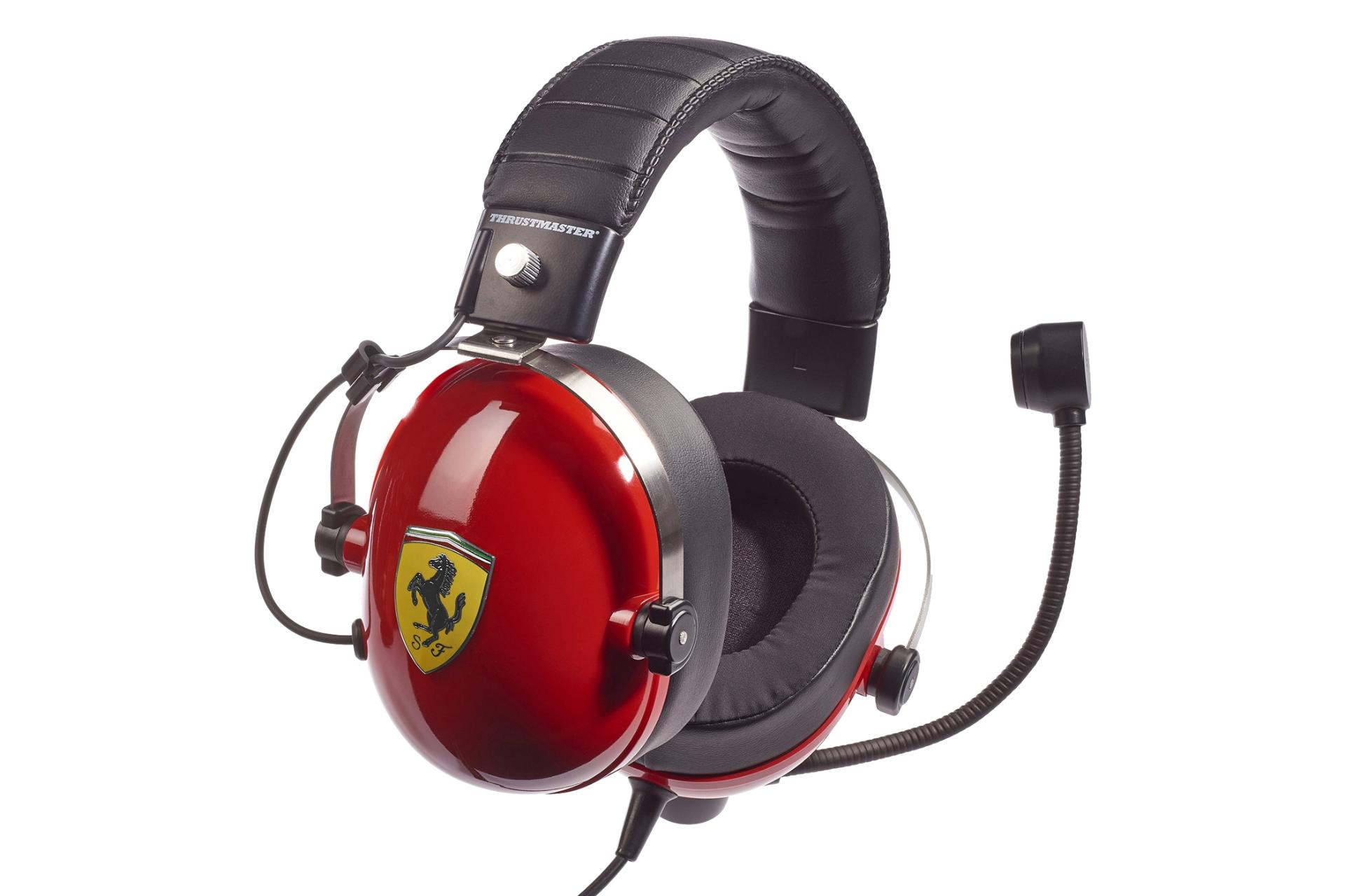 نمای راست هدست گیمینگ تراستمستر نسخه فراری Thrustmaster T.Racing Scuderia Ferrari Edition