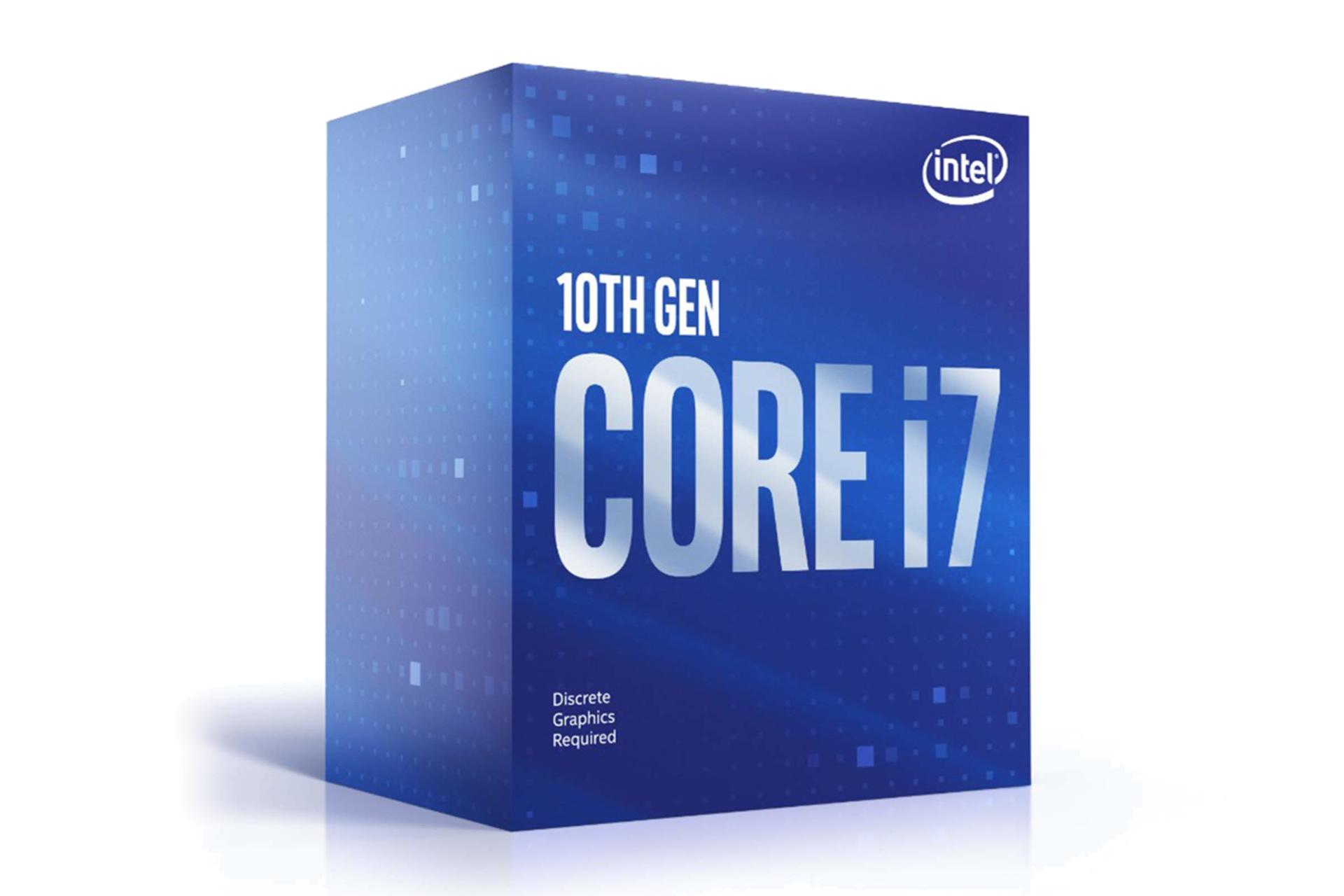 نمای چپ جعبه پردازنده اینتل Intel Core i7-10700F