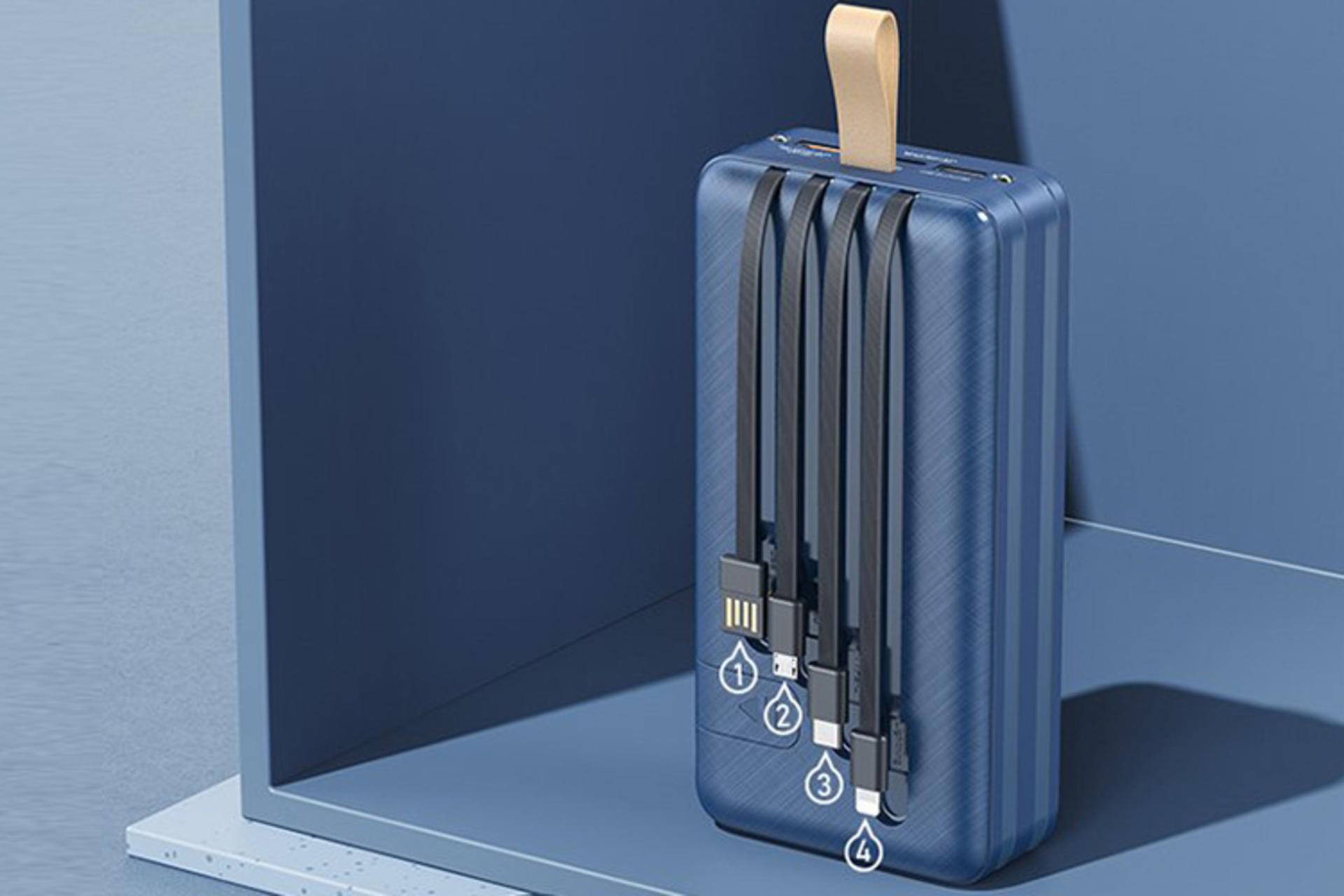 نمای پشت پاور بانک ریمکس RPP-200 Hunergy Series