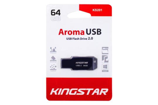 جعبه Kingstar Aroma KS201 64GB / فلش مموری کینگ استار مدل Aroma KS201 ظرفیت 64 گیگابایت مشکی