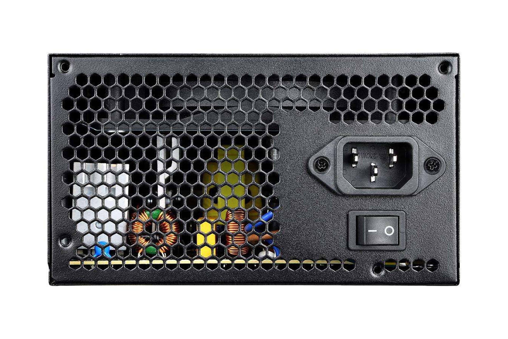 پاور کامپیوتر ریدمکس VORTEX GOLD RX-600AE-V با توان 600 وات نمای کلید پاور