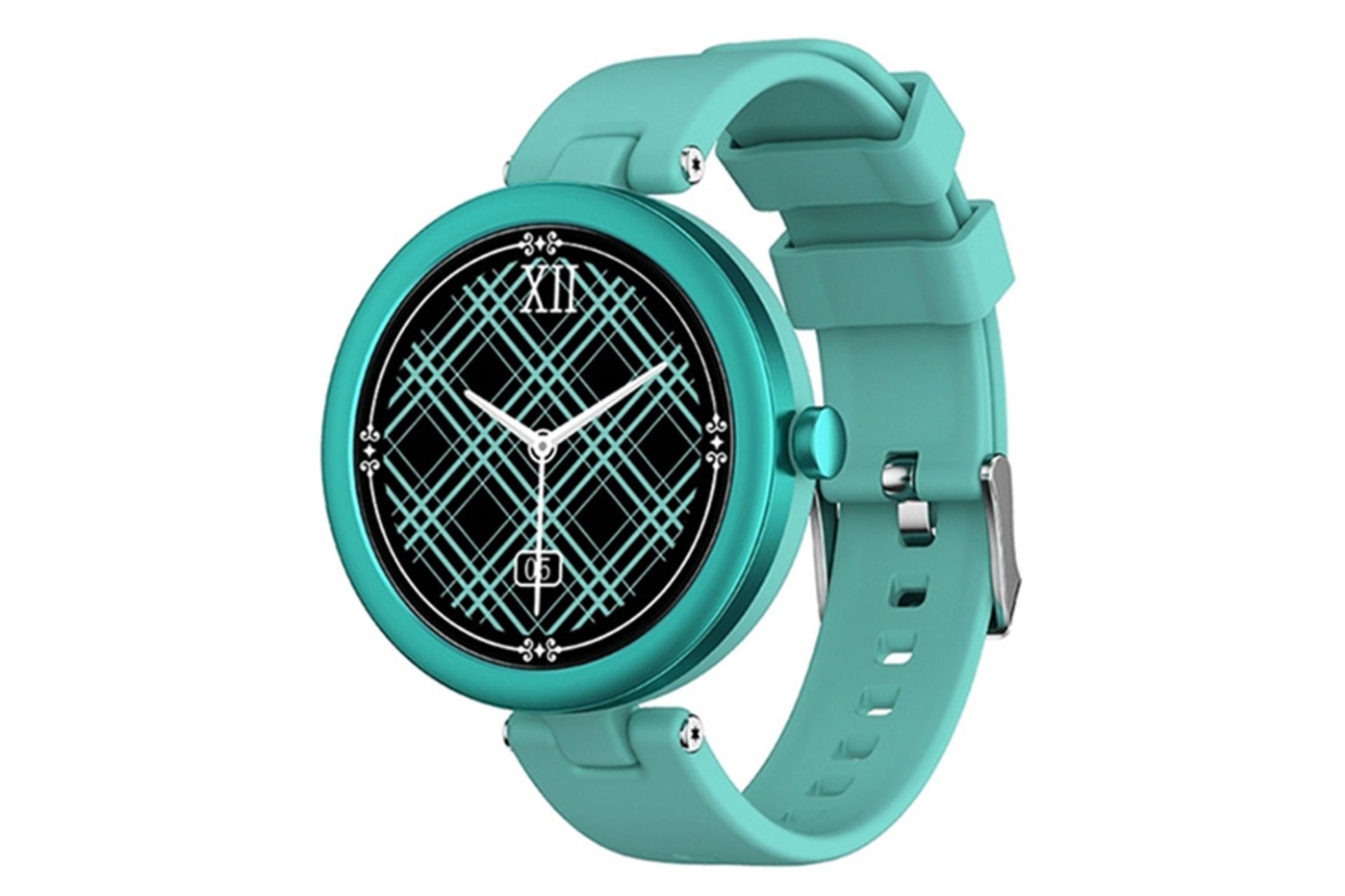 نمای نیمرخ راست ساعت هوشمند دوجی DG VENUS رنگ سبز روشن