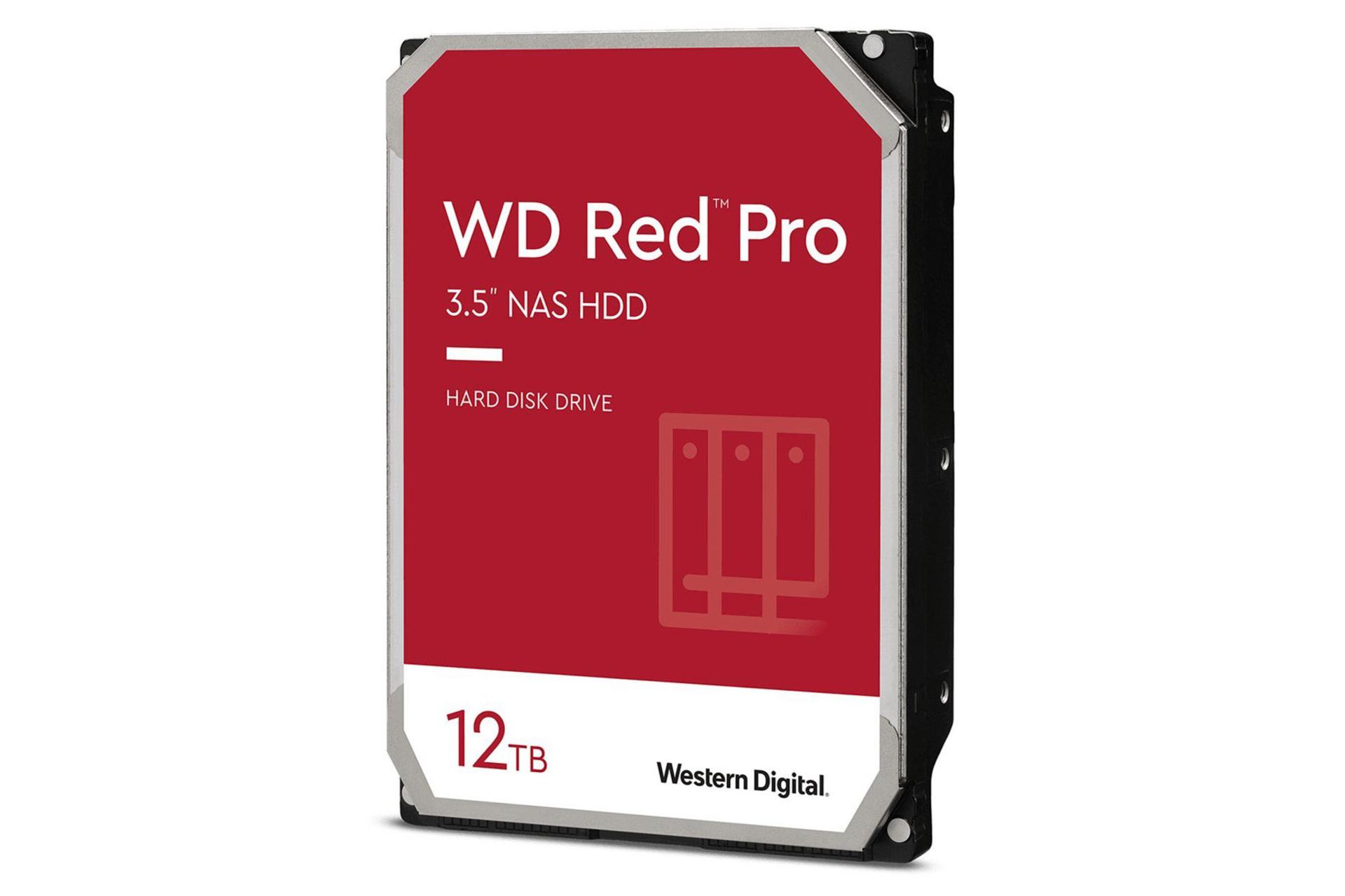 نمای جانبی هارد وسترن دیجیتال Red Pro WD121KFBX ظرفیت 12 ترابایت