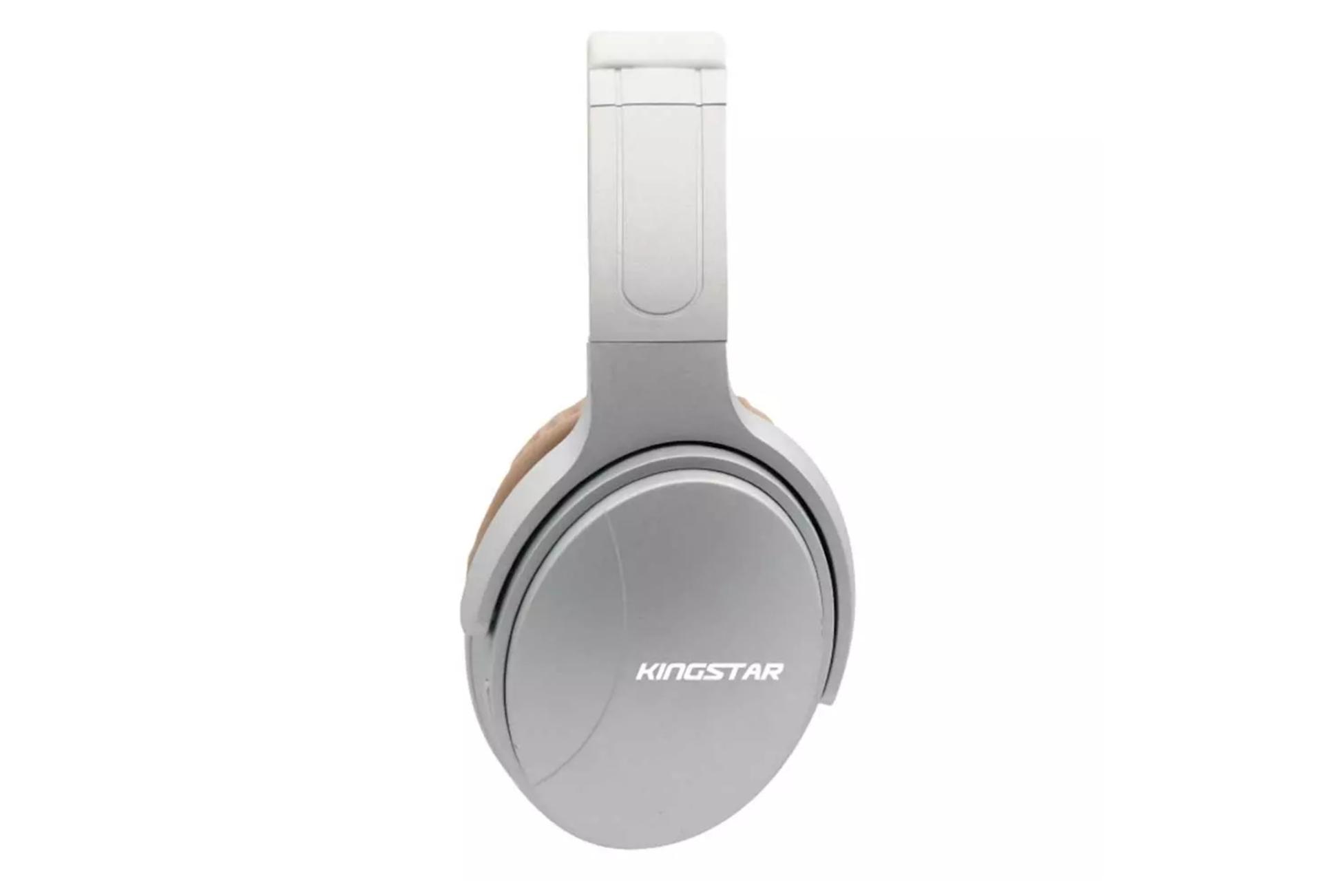نمای جانبی هدفون بی سیم کینگ استار Kingstar KBH78 کرم