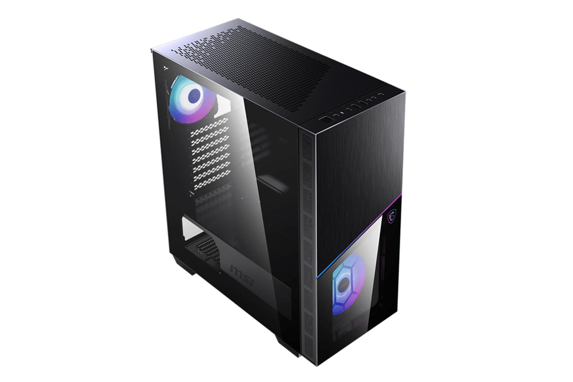 نمای نیم رخ از بالای کیس کامپیوتر ام اس آی MPG SEKIRA 100R