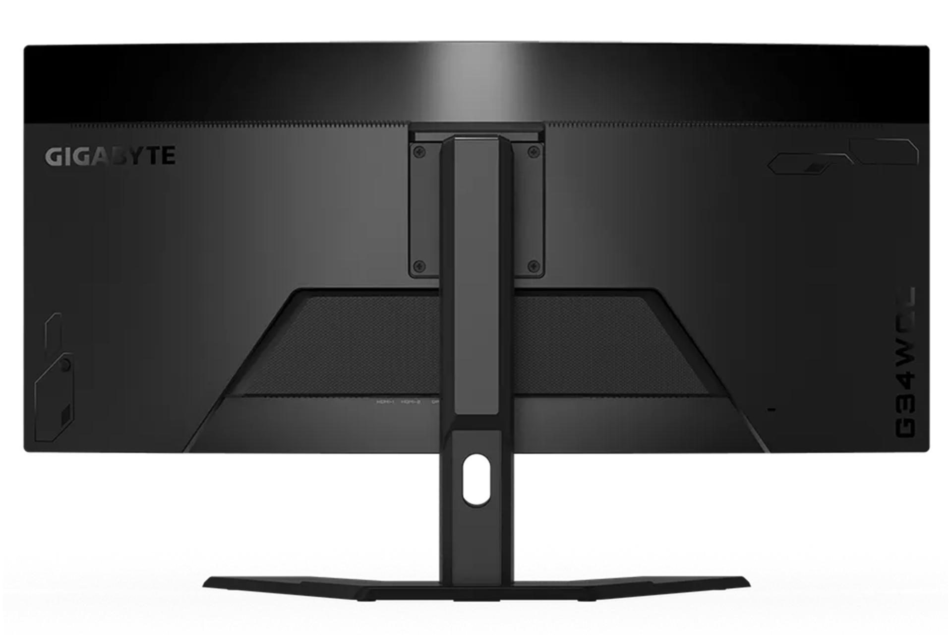 نمای پشت مانیتور گیگابایت G34WQC