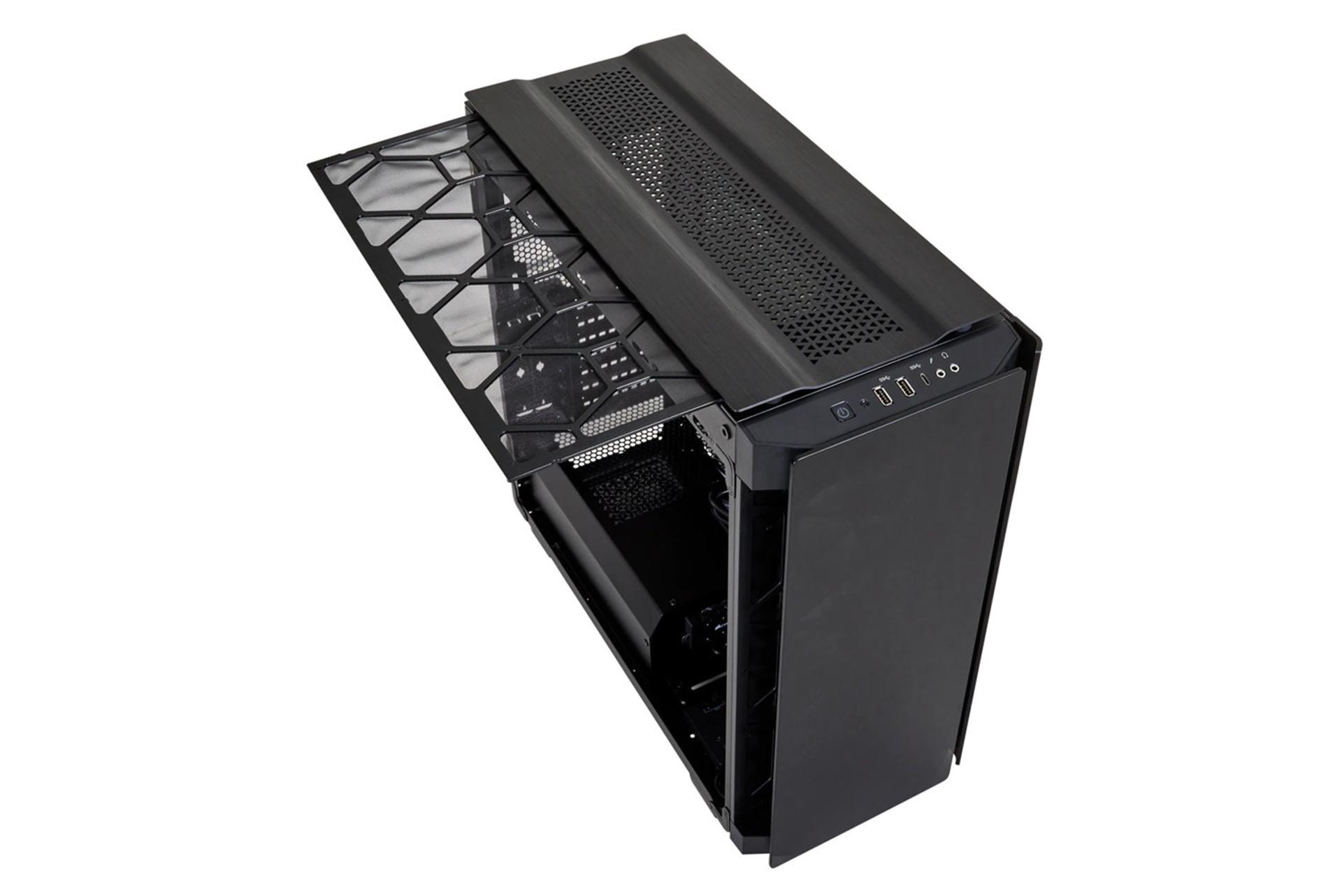 نمای فیلتر کشویی بالای کیس کامپیوتر کورسیر Obsidian Series 500D RGB SE پرمیوم