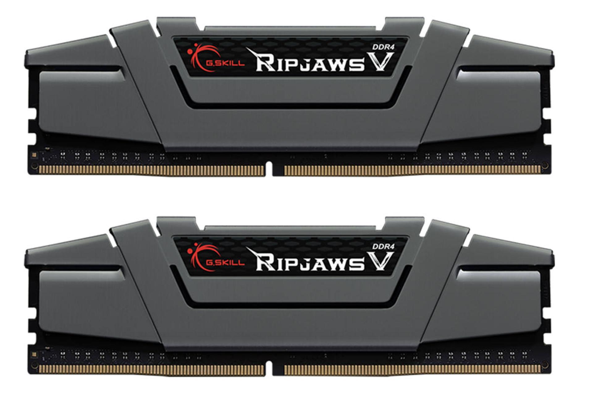 رنگ خاکستری رم جی اسکیل G.Skill Ripjaws V 16GB (2x8) DDR4-3000 CL15