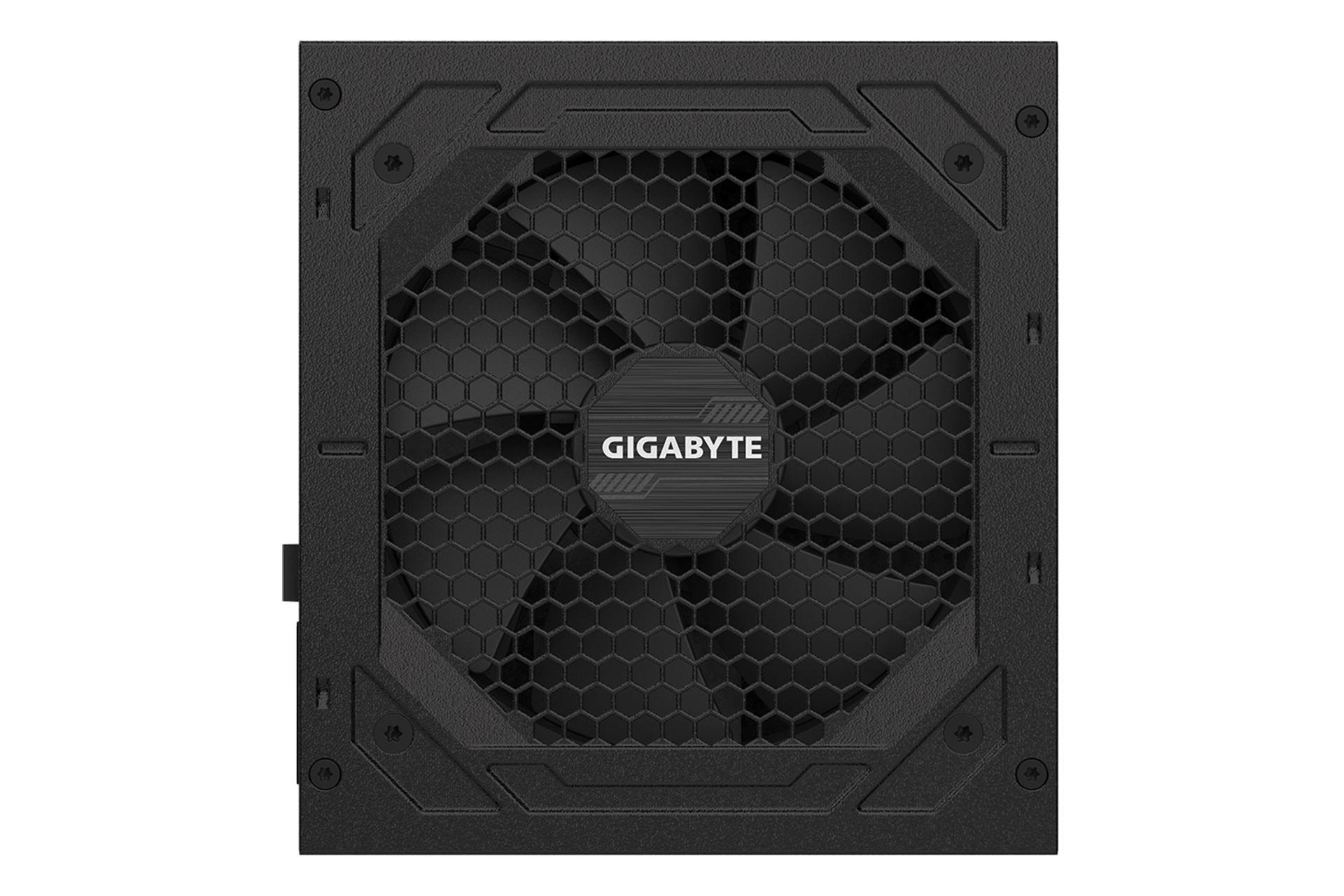 پاور کامپیوتر گیگابایت P1000GM با توان 1000 وات نمای فن