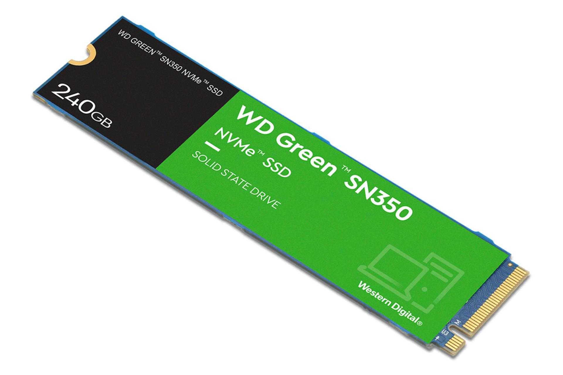 نمای راست SSD وسترن دیجیتال Green SN350 NVMe M.2 ظرفیت 240 گیگابایت