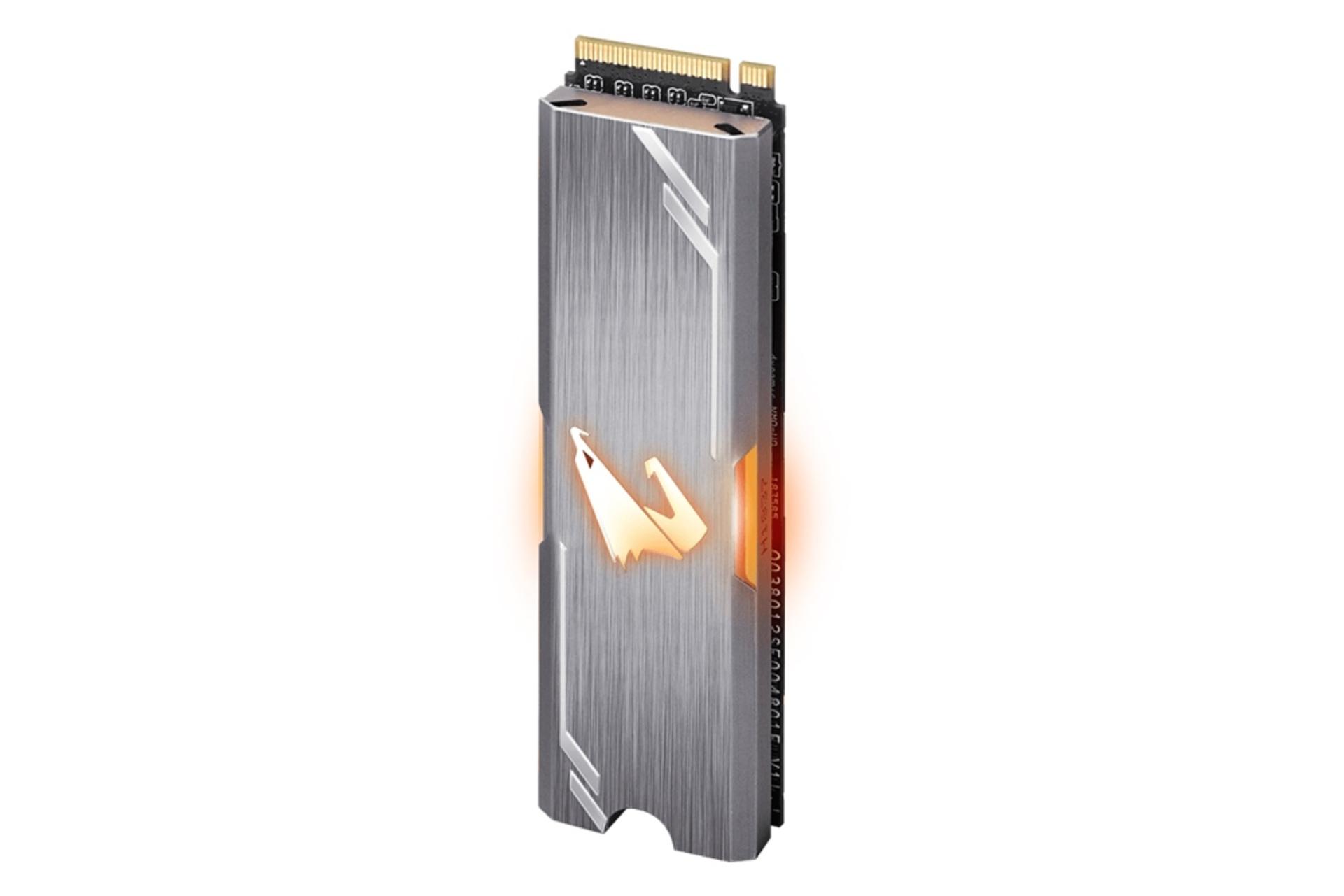 نمای ایستاده SSD گیگابایت GIGABYTE AORUS RGB NVMe M.2