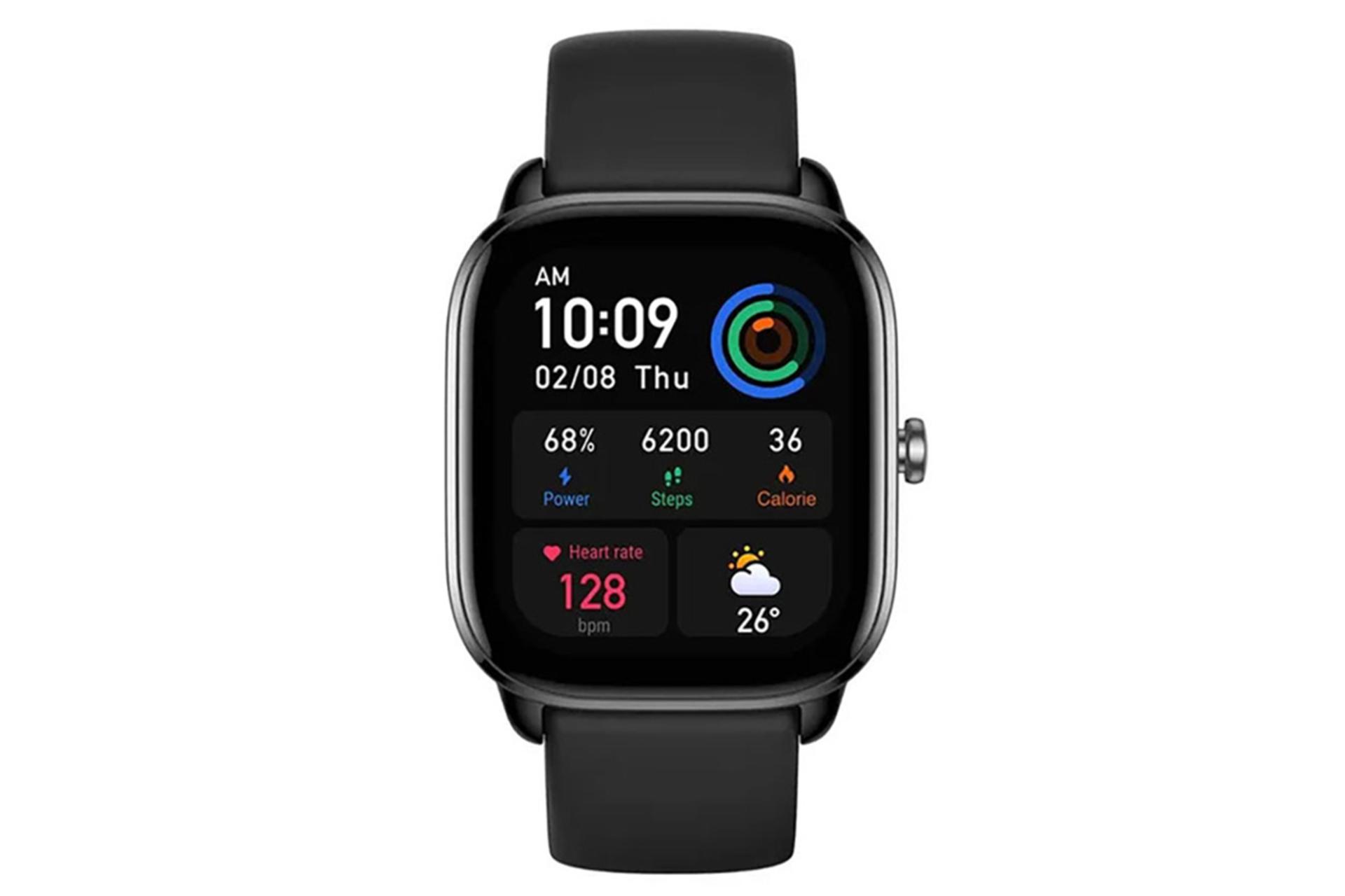 نمای جلو ساعت هوشمند امیزفیت GTS4 Mini