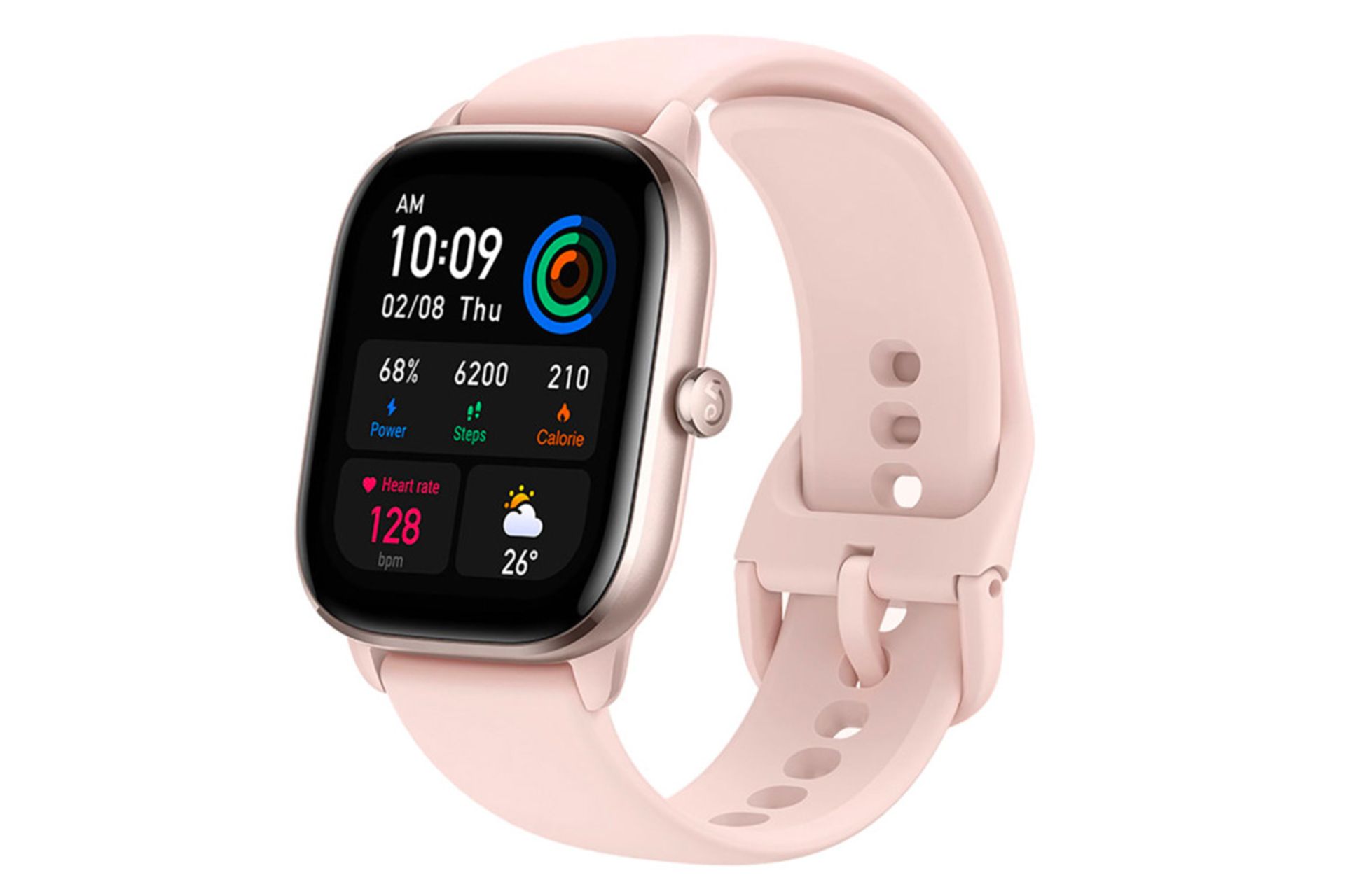 نمای نیمرخ راست ساعت هوشمند امیزفیت GTS4 Mini