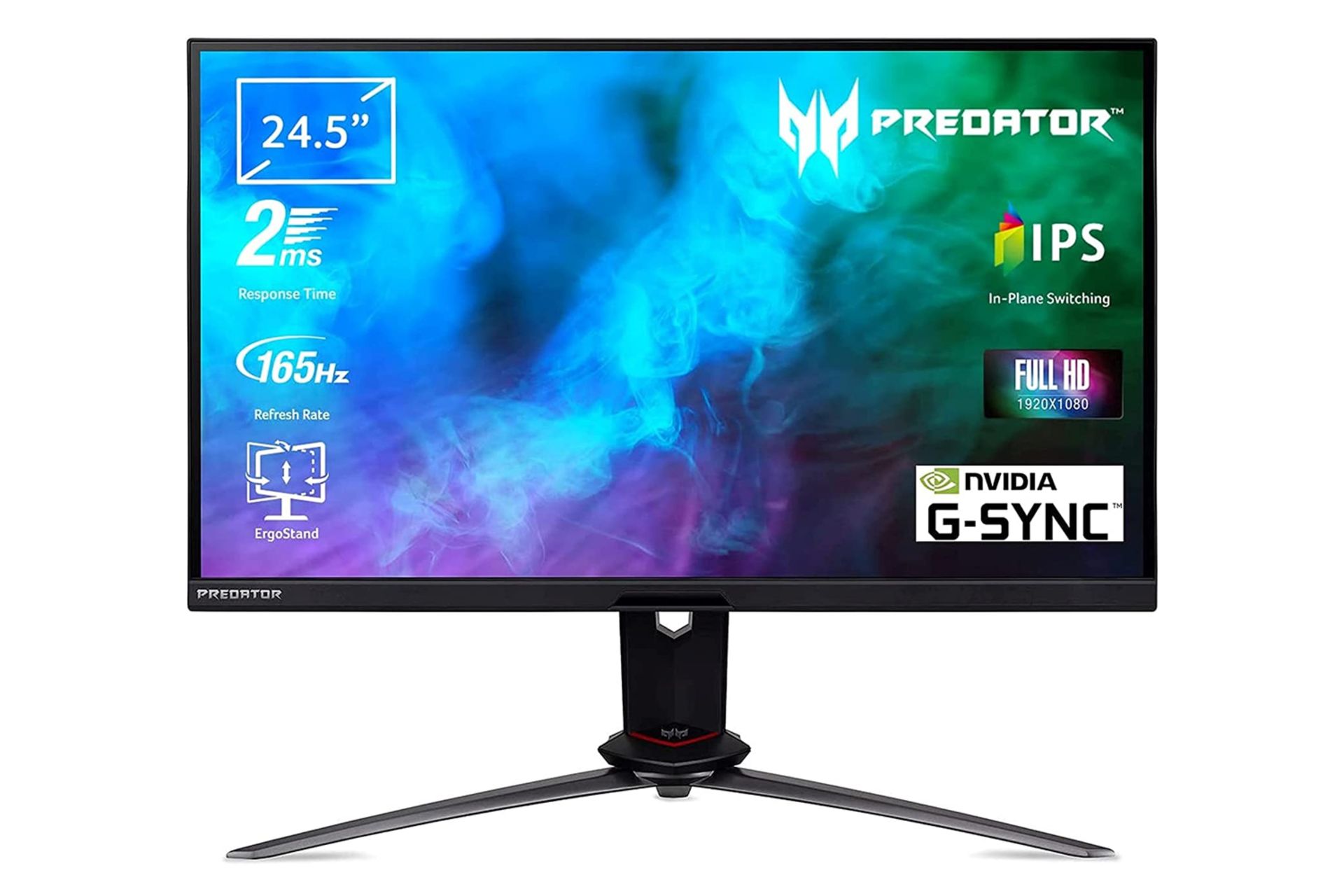 نمای جلو مانیتور ایسر 24.5 اینچ مدل Predator XB253QGP