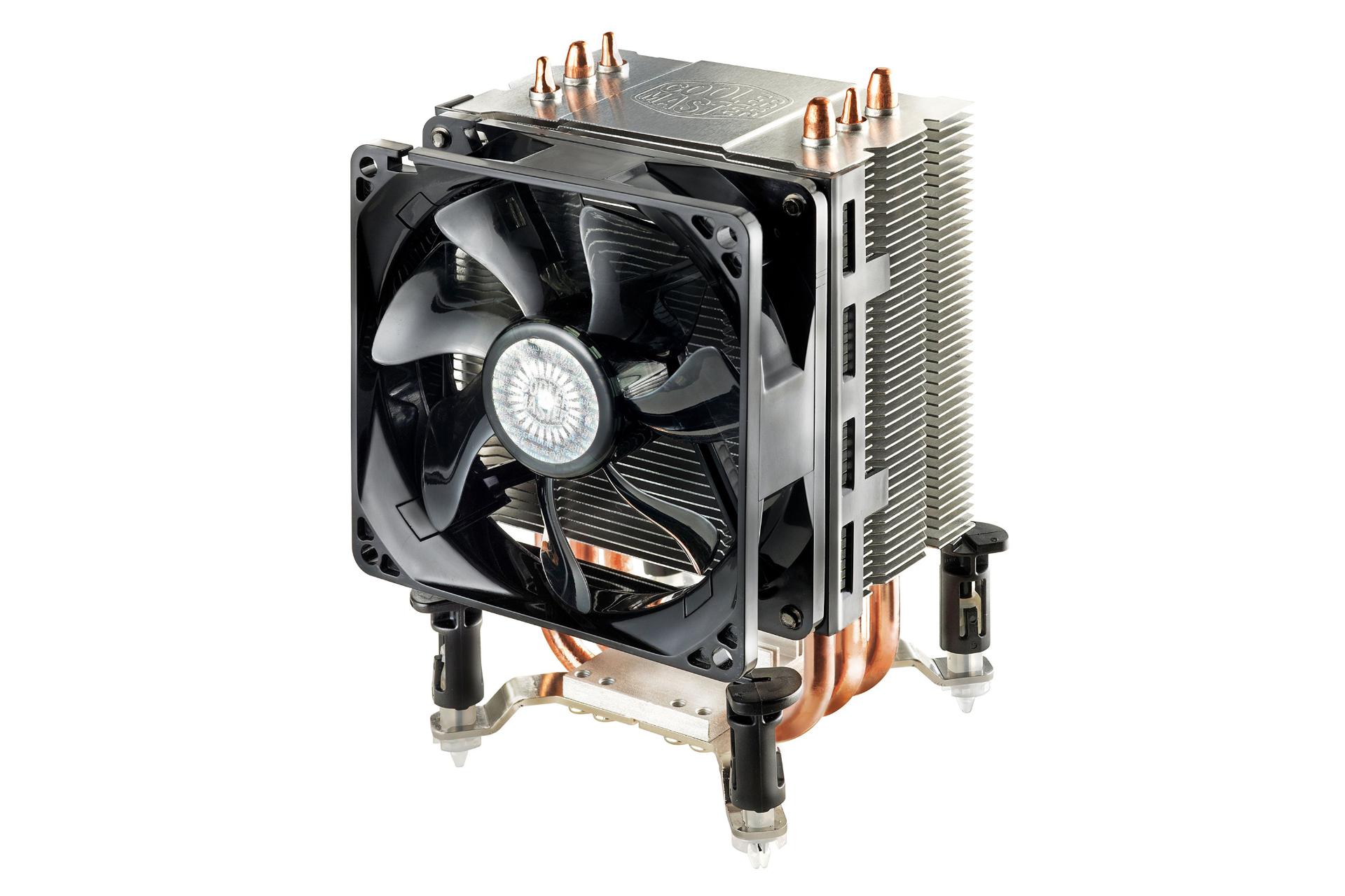 نیمرخ بالا و جانبی خنک کننده پردازنده کولر مستر Hyper TX3i