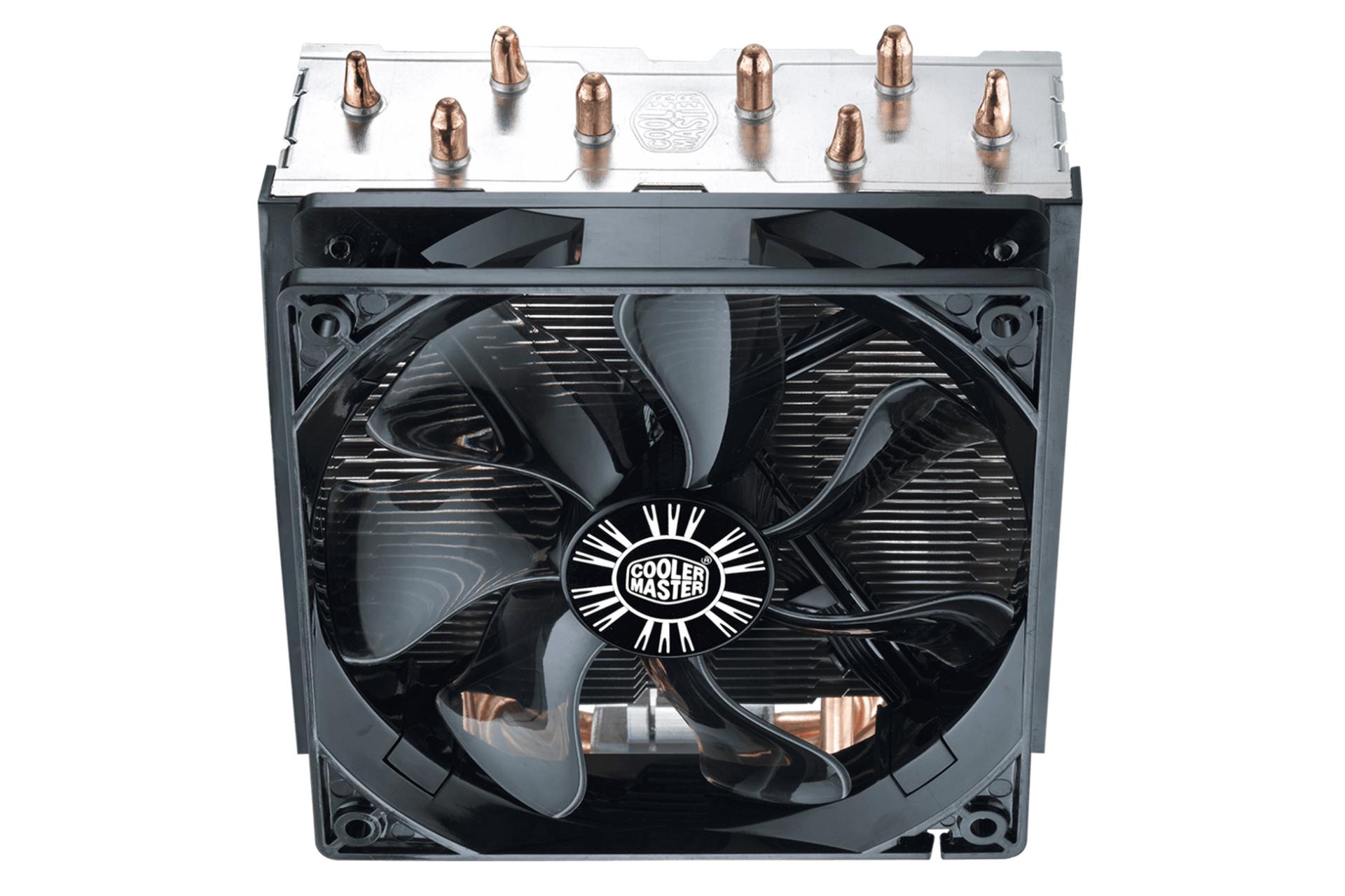 نیمرخ بالا و روبرو خنک کننده پردازنده کولر مستر HYPER T4