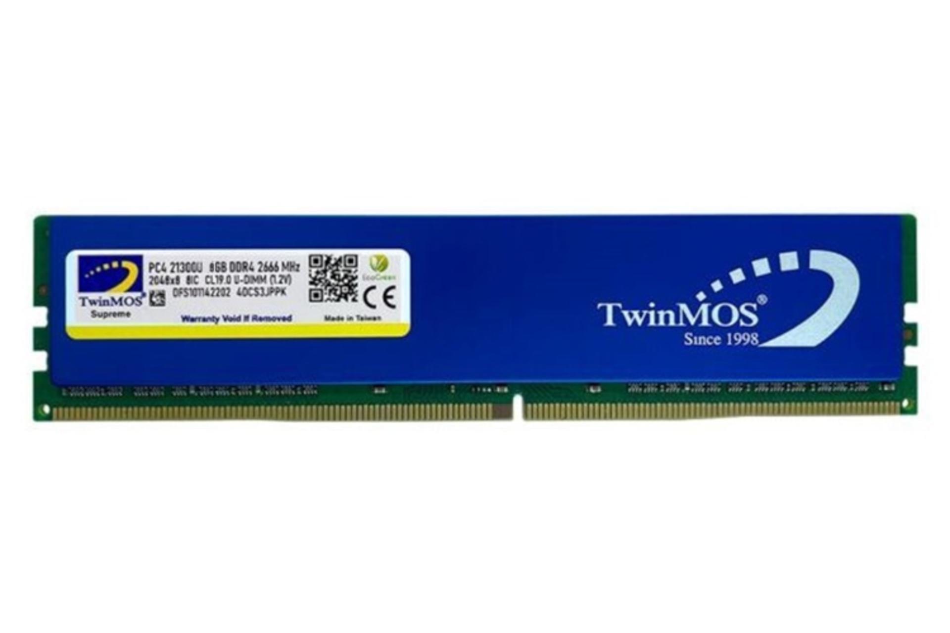 حافظه رم توین موس MDD48GB2666D ظرفیت 8 گیگابایت / TwinMOS MDD48GB2666D 8GB DDR4-2666 CL19