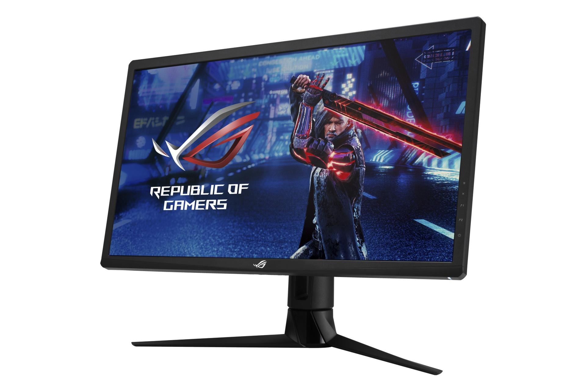 نمای راست مانیتور ایسوس 27 اینچ مدل راگ استریکس Asus ROG Strix XG27UQR UHD