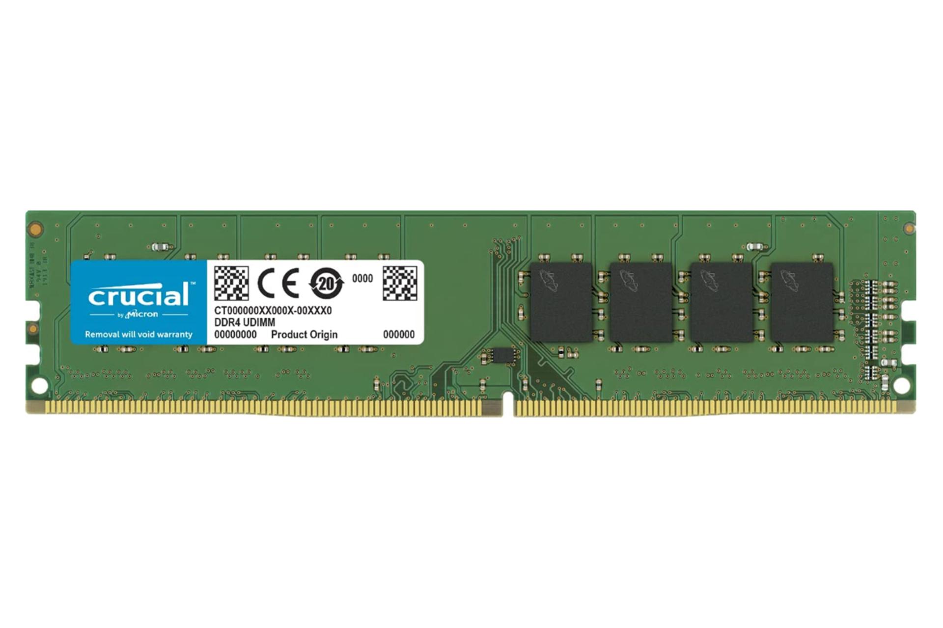 نمای جلو رم کروشیال CT8G4DFRA266 ظرفیت 8 گیگابایت از نوع DDR4-2666