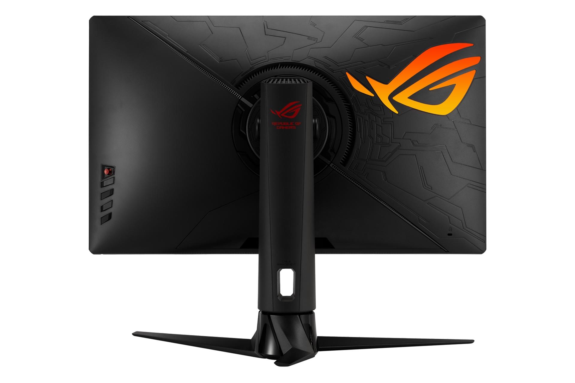 پشت مانیتور ایسوس 27 اینچ مدل راگ استریکس Asus ROG Strix XG27UQR UHD