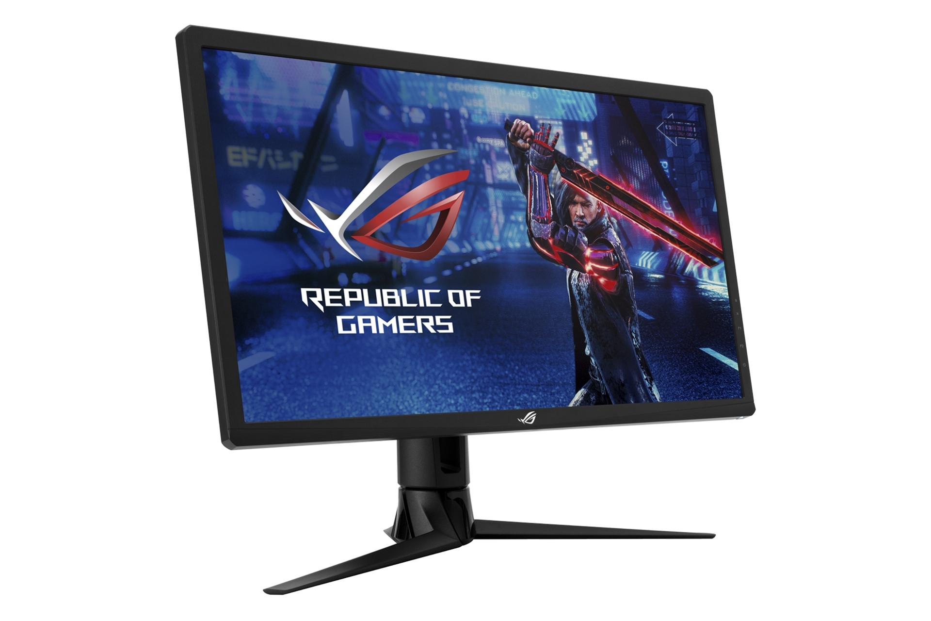 نمای چپ مانیتور ایسوس 27 اینچ مدل راگ استریکس Asus ROG Strix XG27UQR UHD