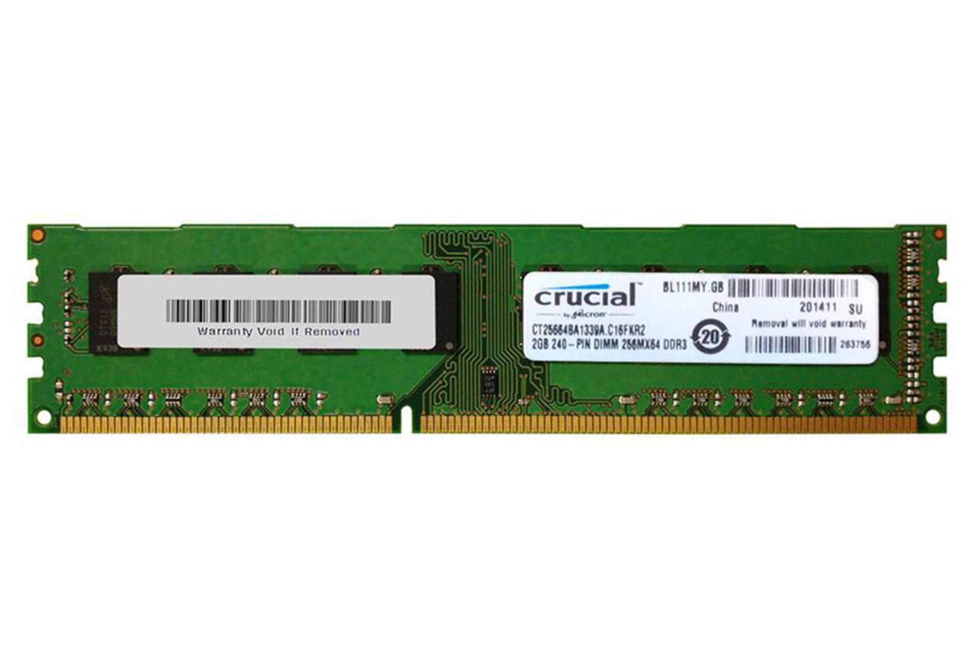 رم کروشیال Crucial CT25664BA1339A.C16FKR2 2GB DDR3-1333 CL9