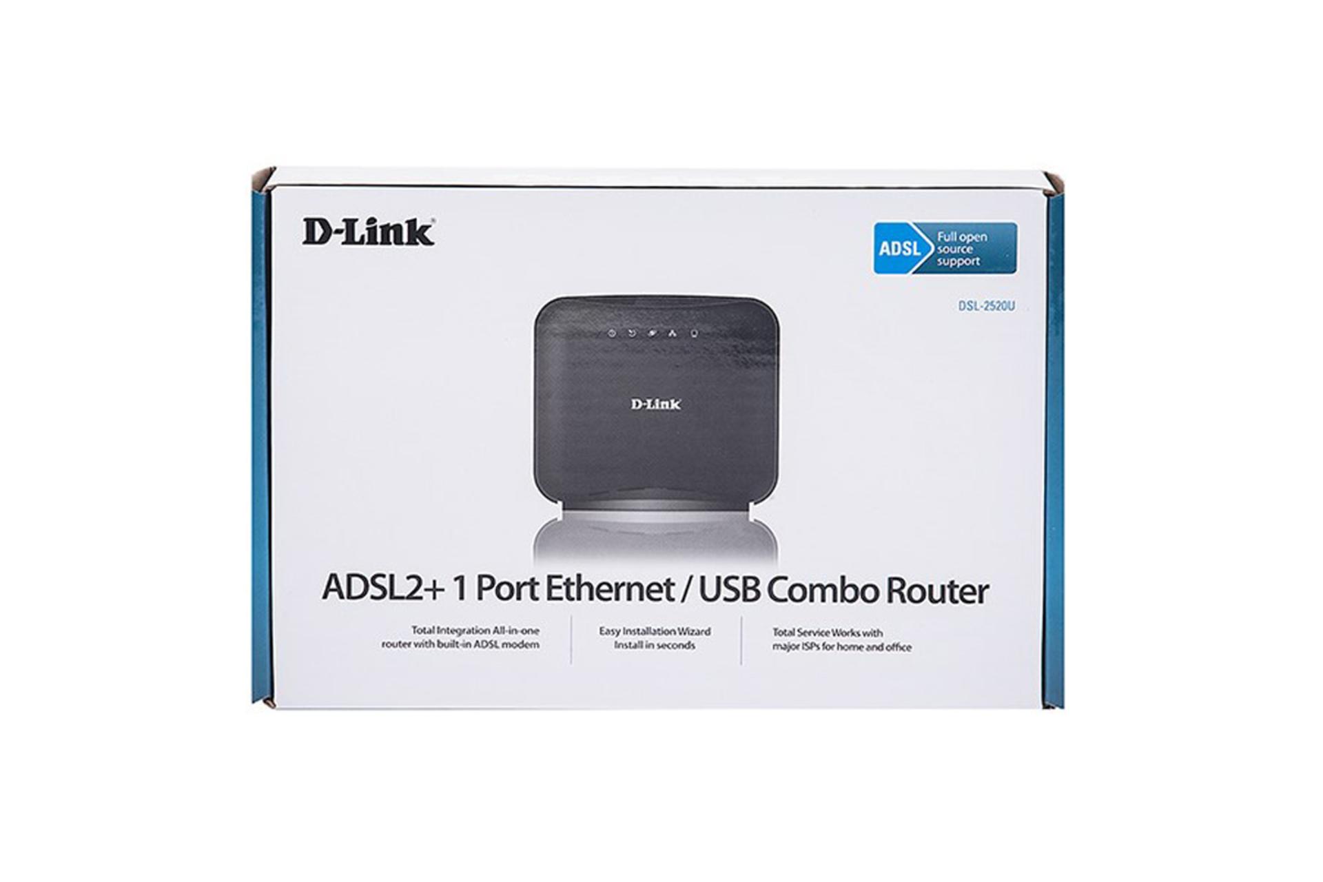 بسته بندی مودم - روتر دی لینک D-Link DSL-2520U