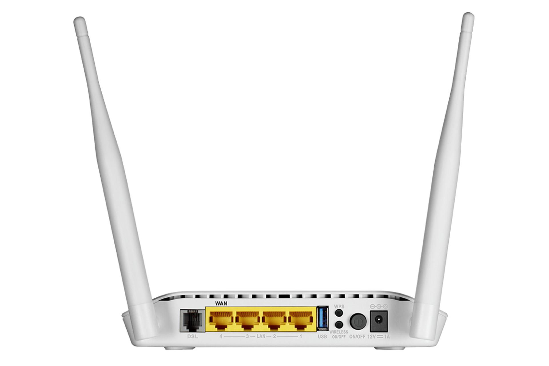 نمای پشتی مودم - روتر دی لینک D-Link DSL-2790U
