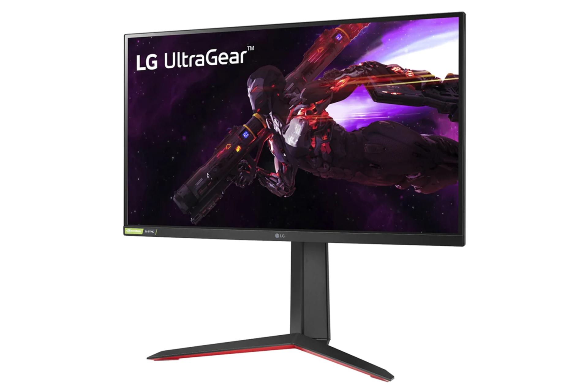 نمای نیمرخ مانیتور ال جی اولتراگیر 27GP850