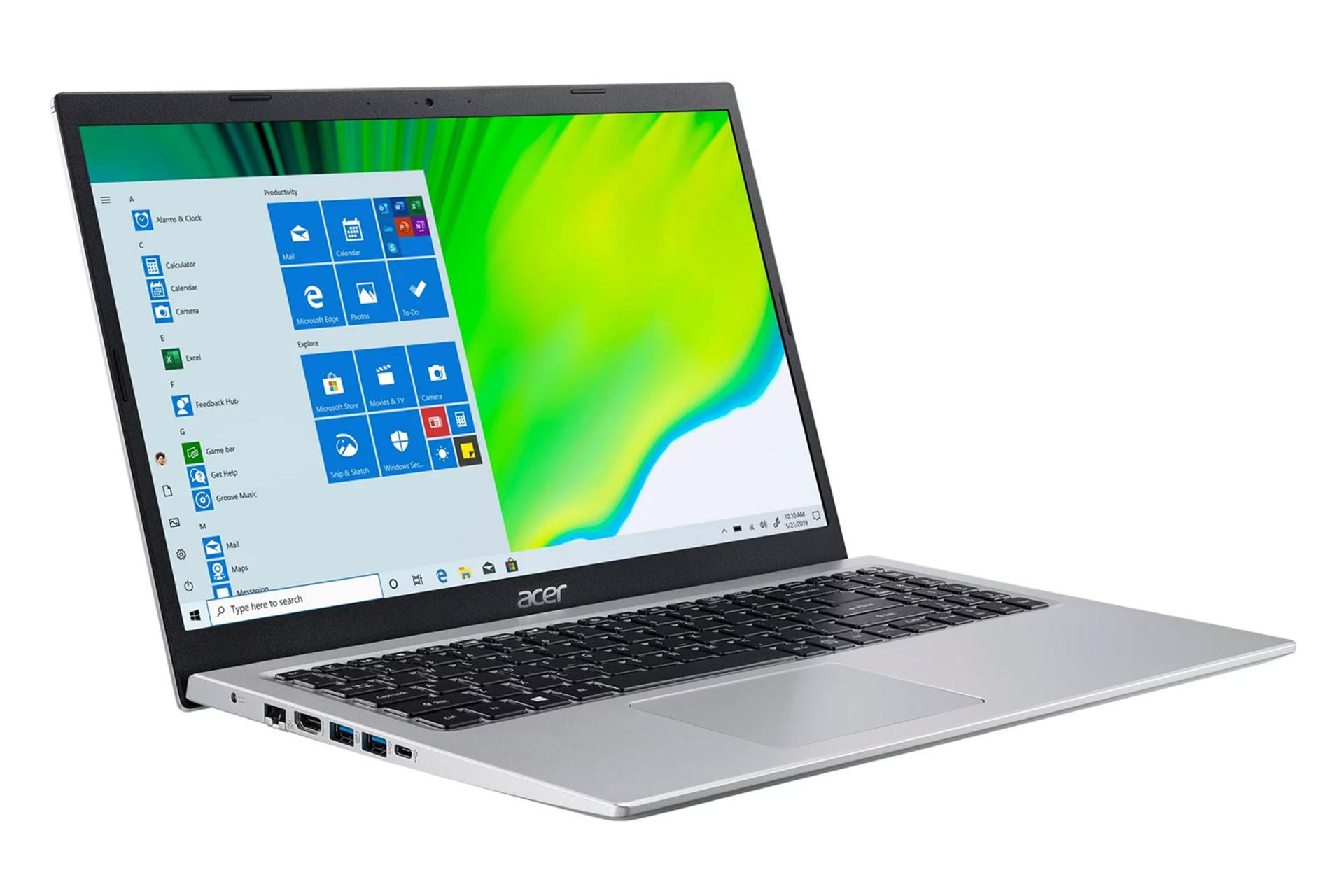 نمای نیمرخ چپ لپ تاپ ایسر aspire 5 a515-56-36ut