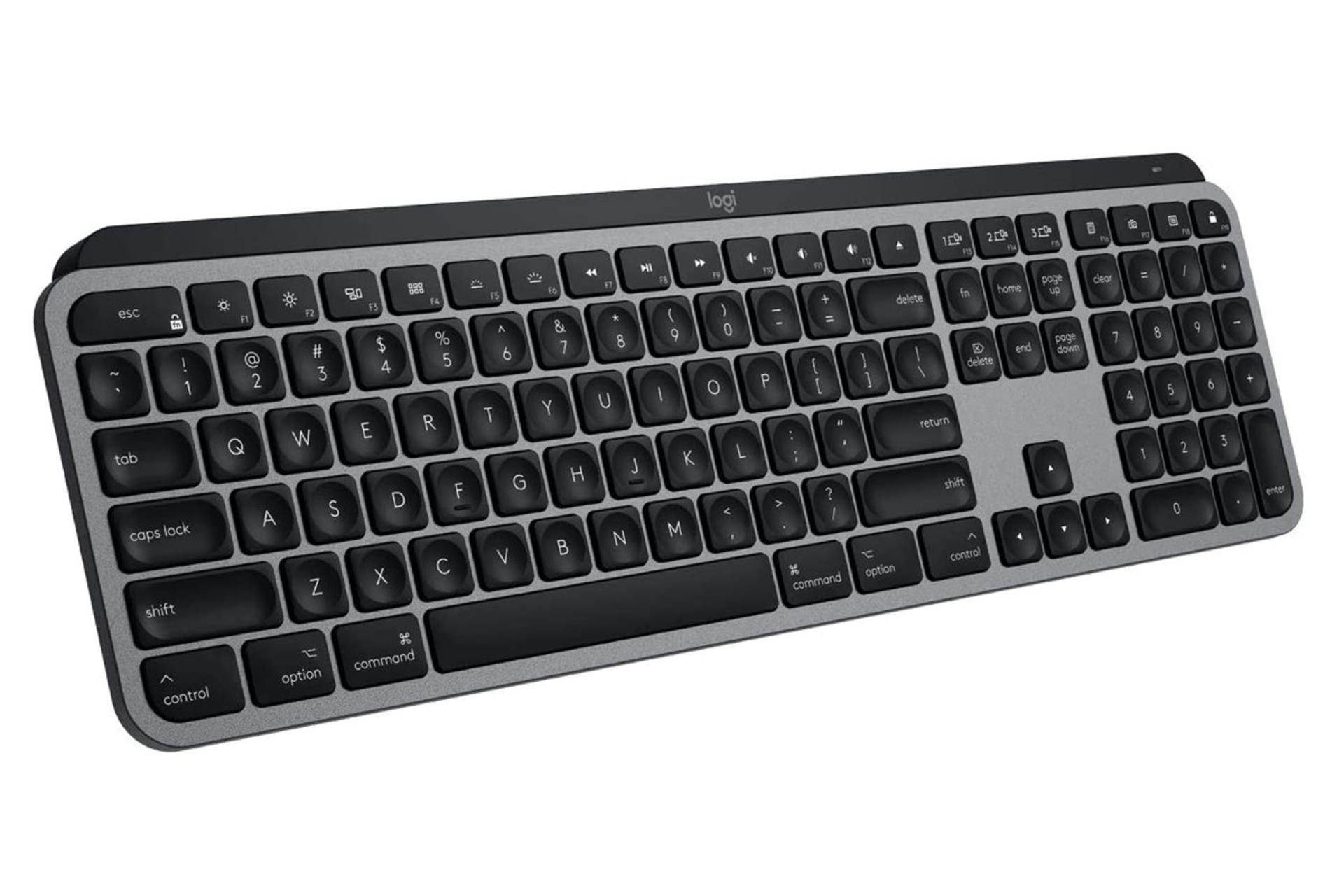 نمای چپ کیبورد لاجیتک MX Keys For Mac