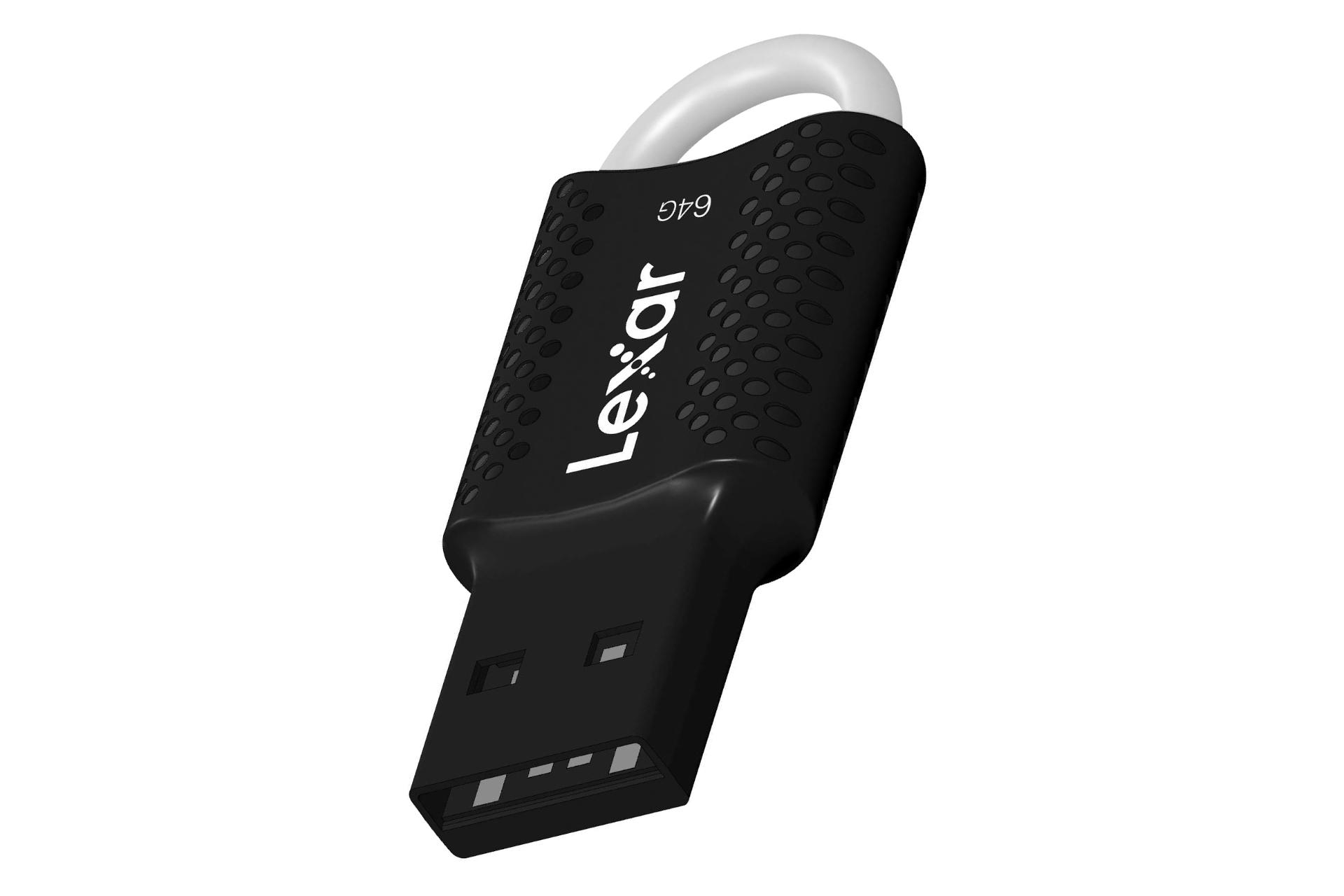 نمای راست Lexar JumpDrive V40 64GB / فلش مموری لکسار مدل JumpDrive V40 ظرفیت 64 گیگابایت