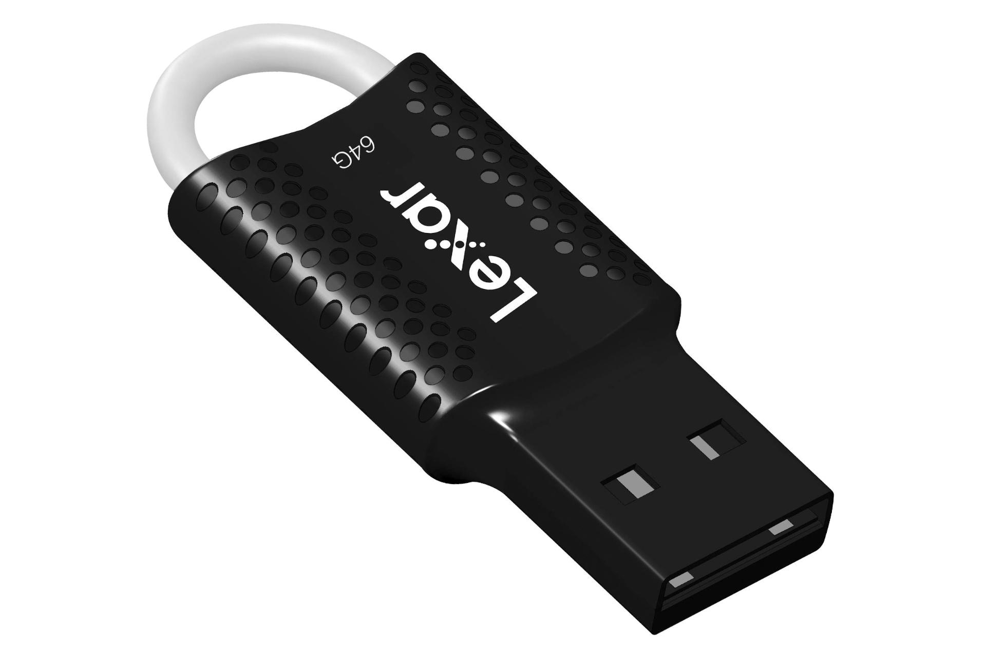 نمای چپ Lexar JumpDrive V40 64GB / فلش مموری لکسار مدل JumpDrive V40 ظرفیت 64 گیگابایت