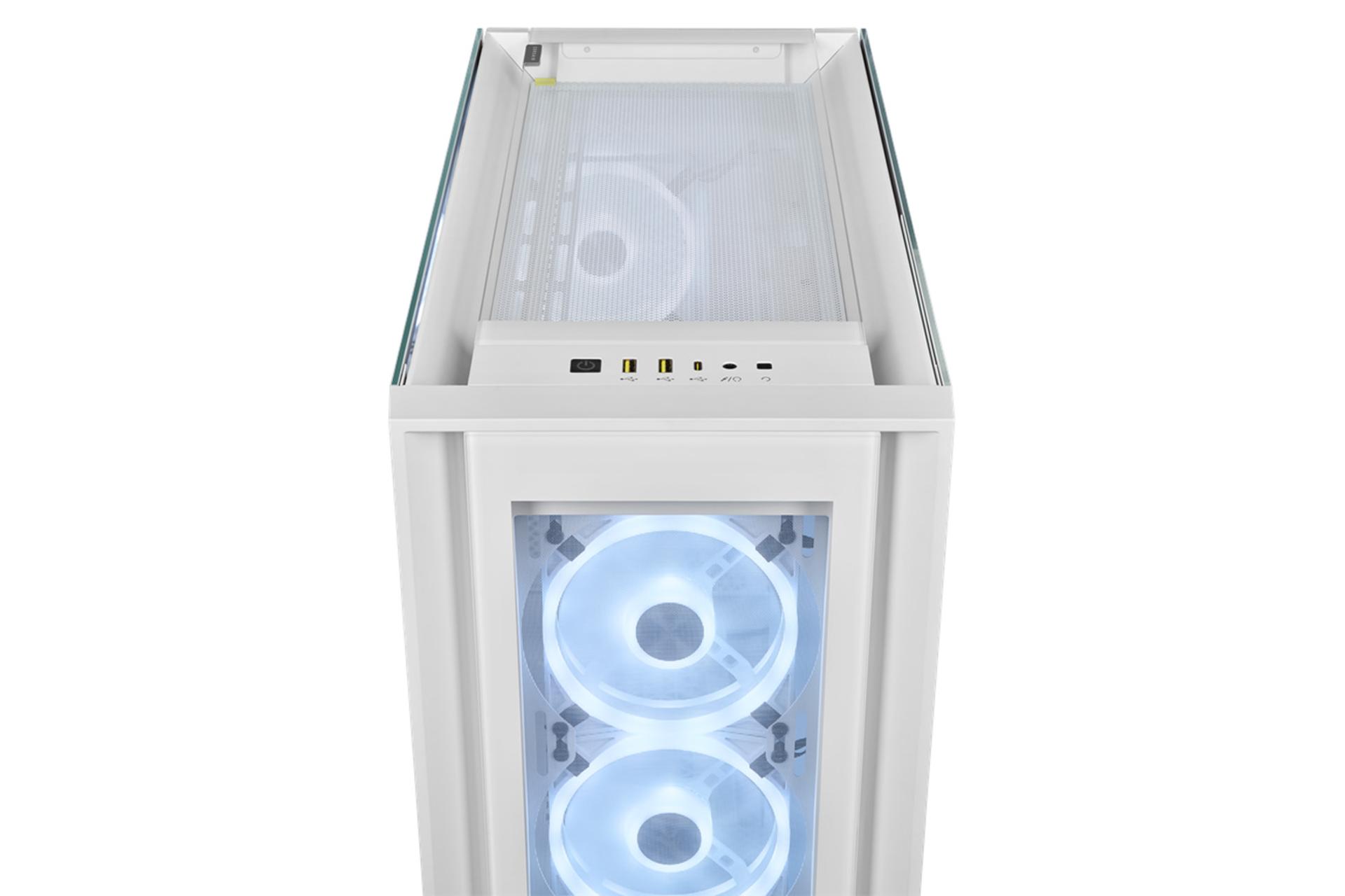 ورودی و خروجی کیس کامپیوتر کورسیر iCUE 5000X RGB QL Edition