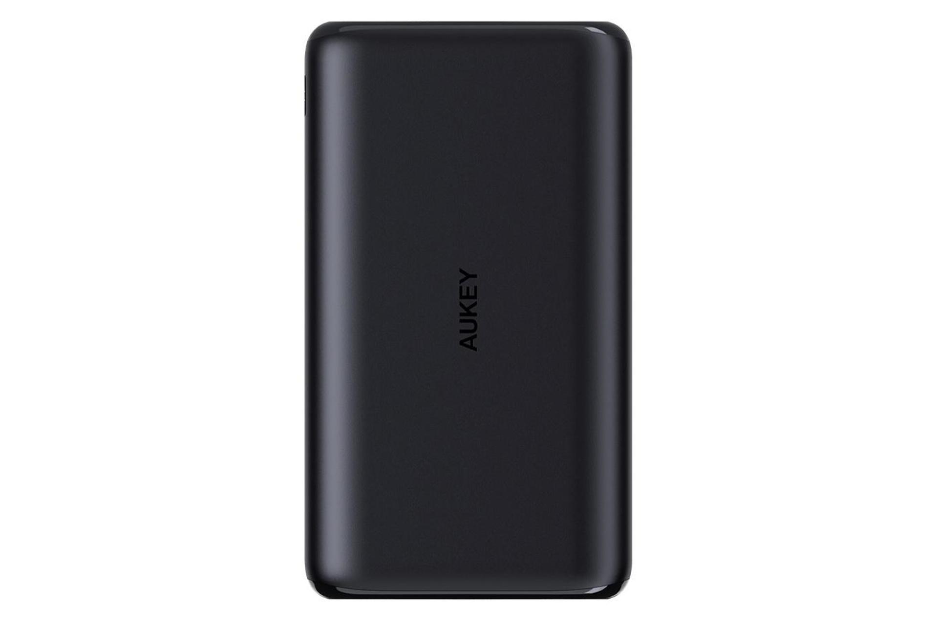 نمای روبرو پاور بانک آکی PB-XN10 با ظرفیت 10000 میلی‌آمپر ساعت Aukey Sprint Slimline PB-XN10 10000