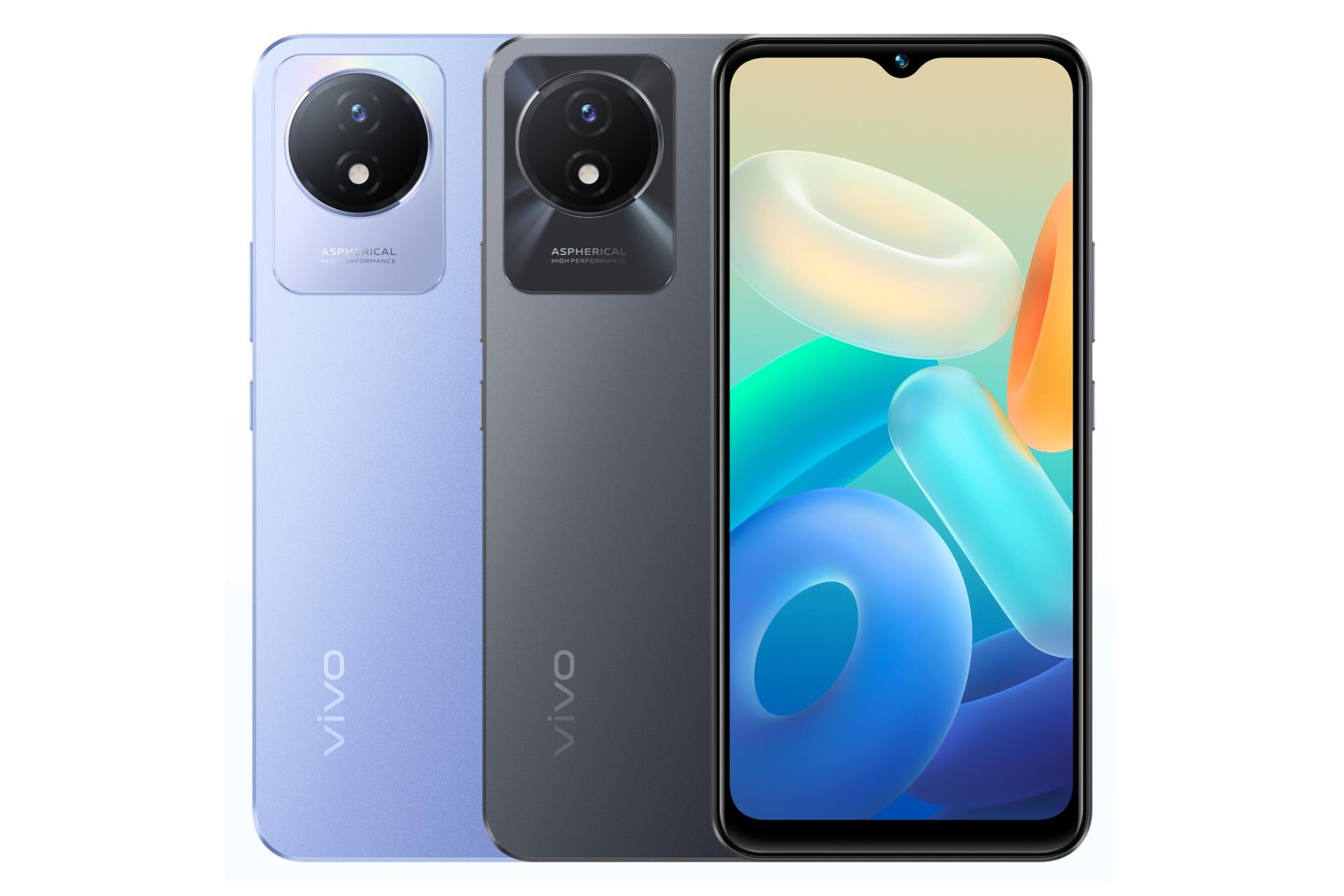 رنگ های مختلف گوشی موبایل ویوو vivo Y02