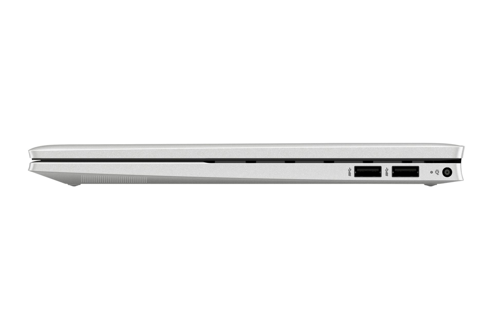 نمای کنار لپ تاپ لپ تاپ اچ پی پاویلیون X360 Convertible 14t-dy100 و نمایش پورت ها