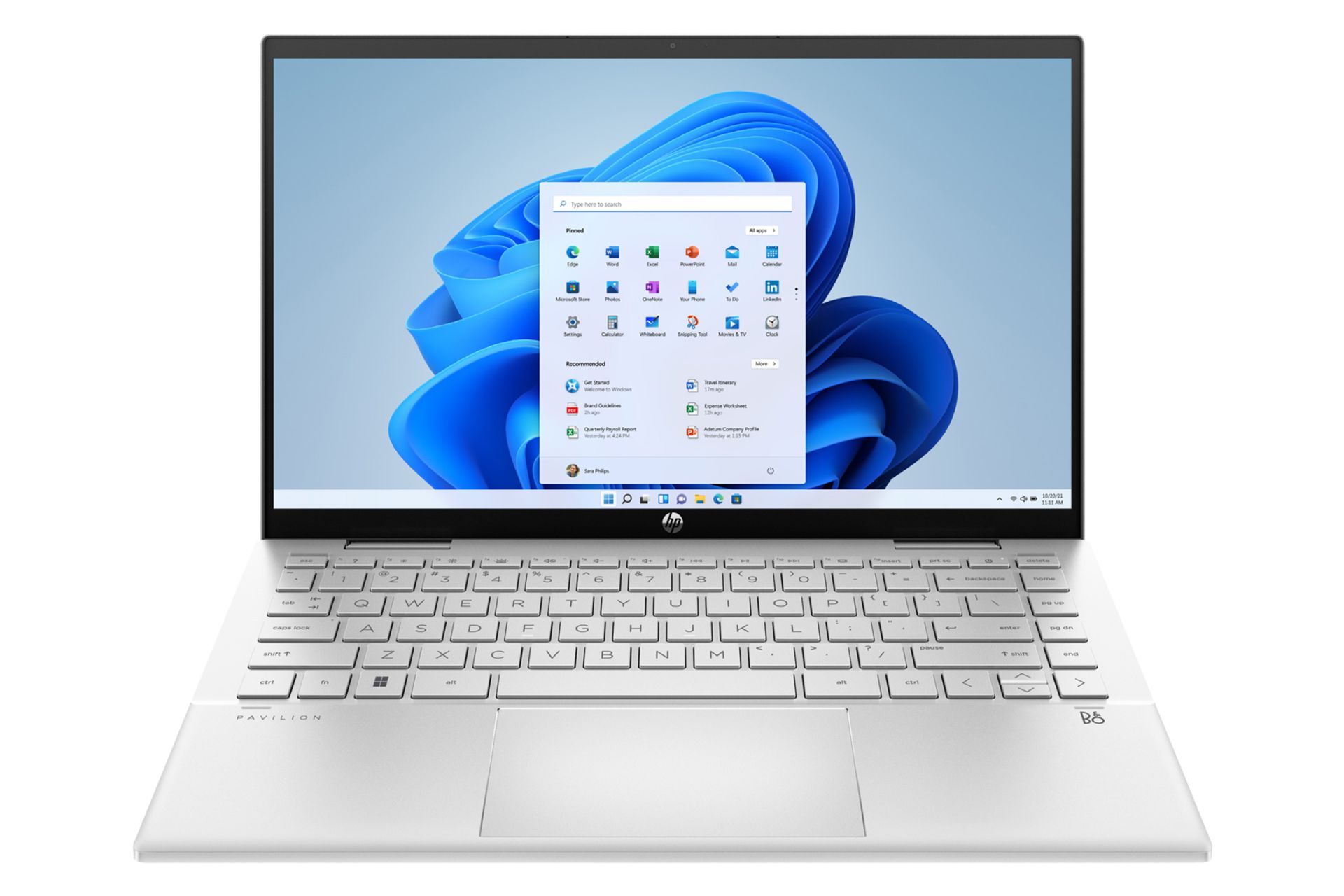 نمای جلو لپ تاپ اچ پی پاویلیون X360 Convertible 14t-dy100